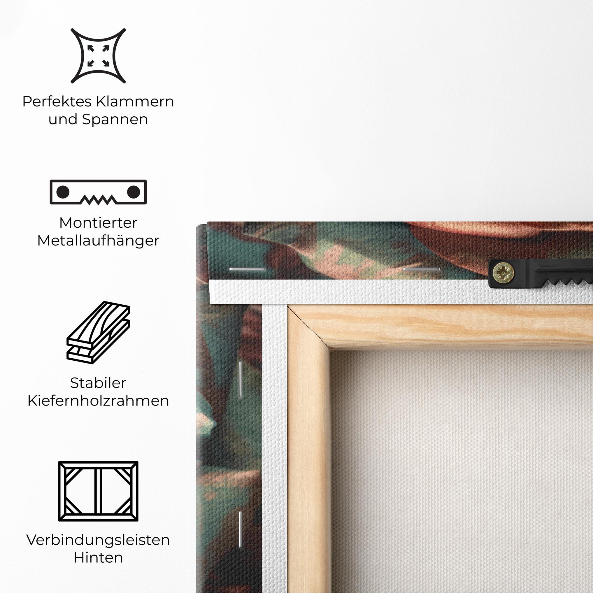 Leinwandbild Exotic Blue Rose mockup 5