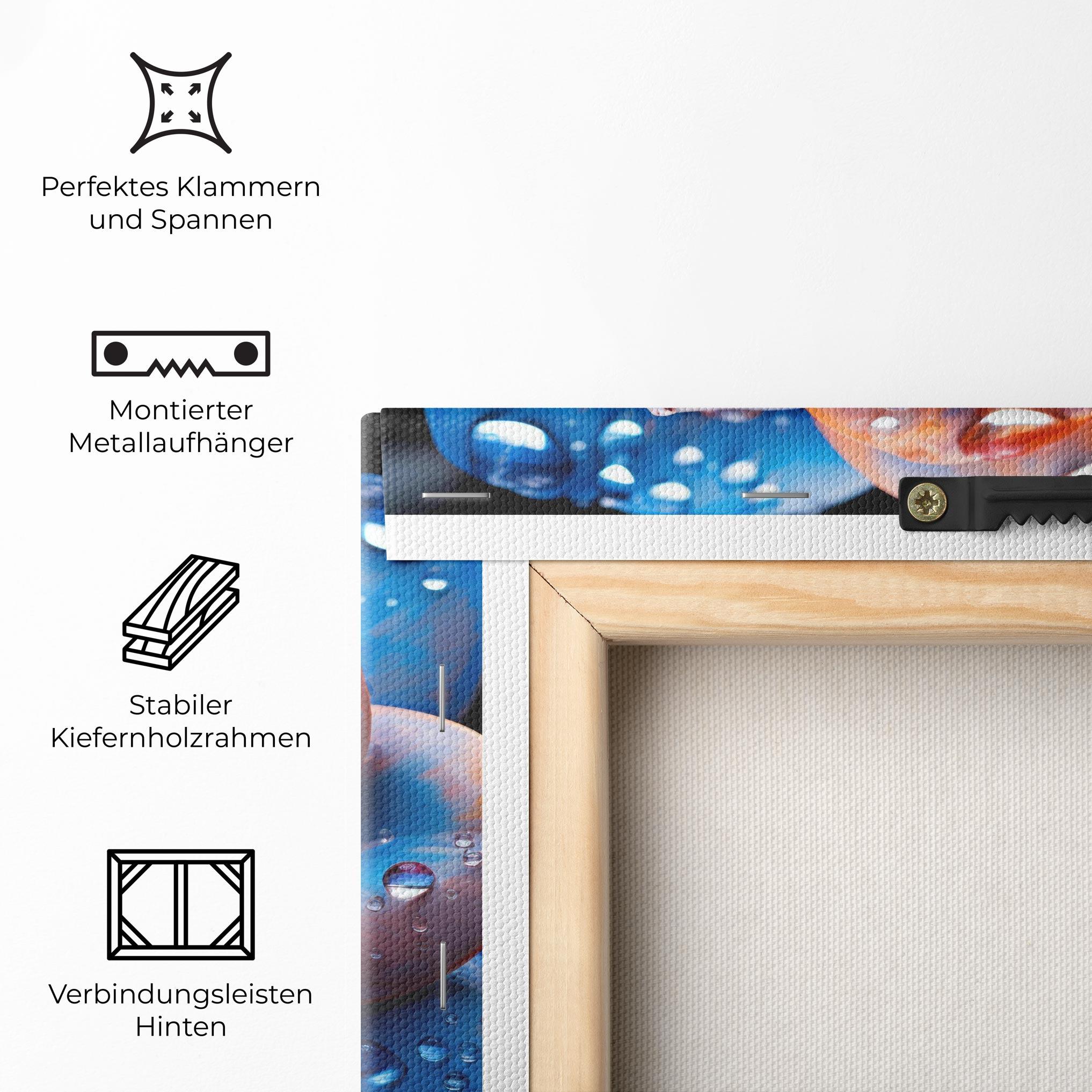 Leinwandbild Orange Blue Rose mockup 5