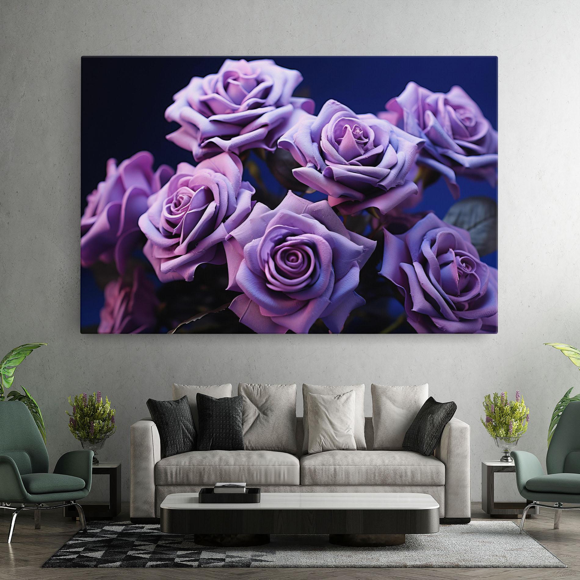 Leinwandbild Pastel Purple Rose mockup 7