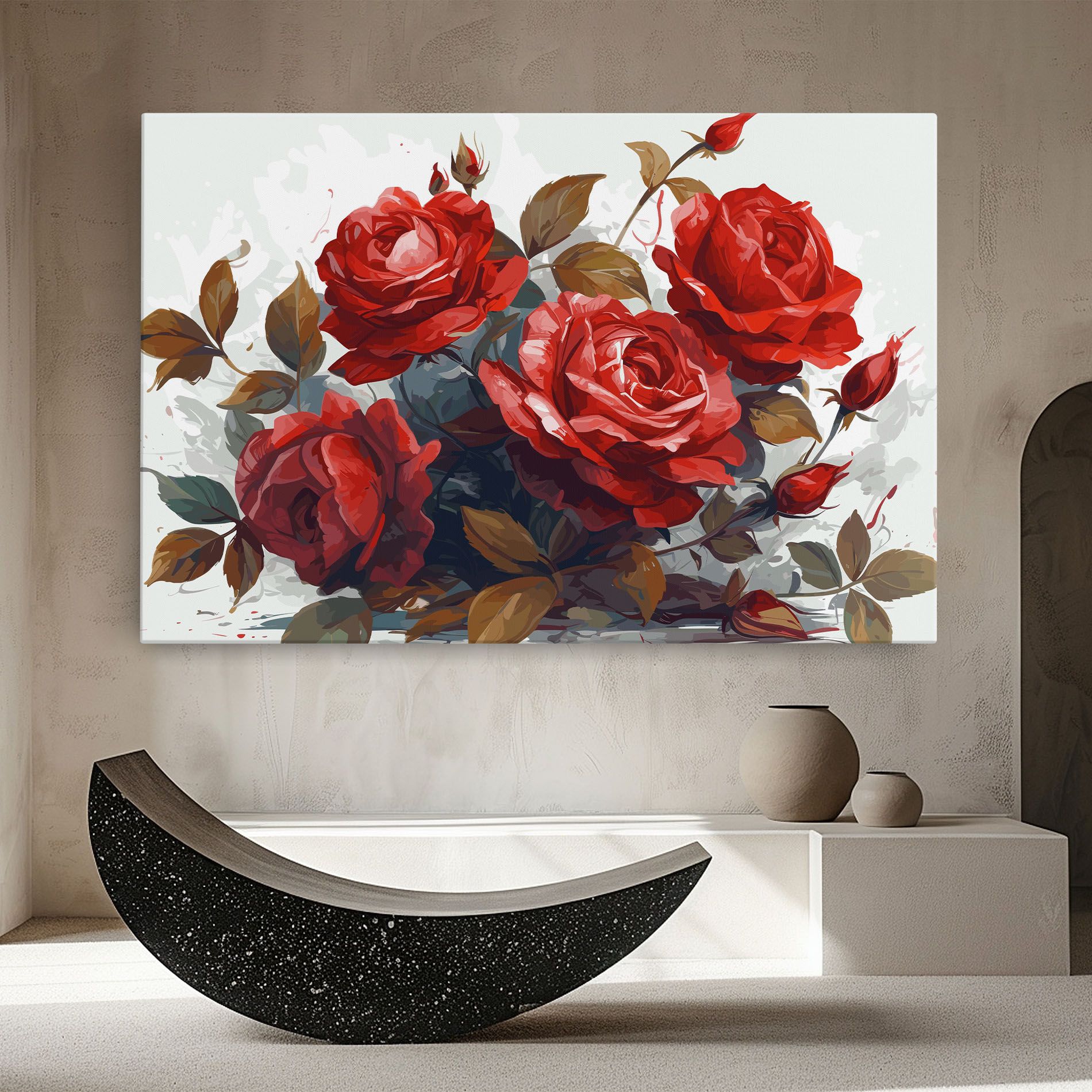 Beautiful Red Roses mockup 8