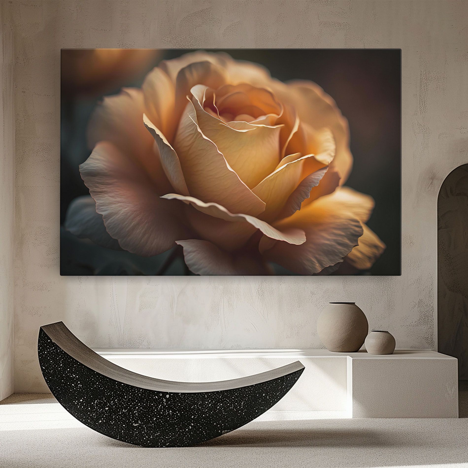 Light Orange Rose Close Up mockup 8