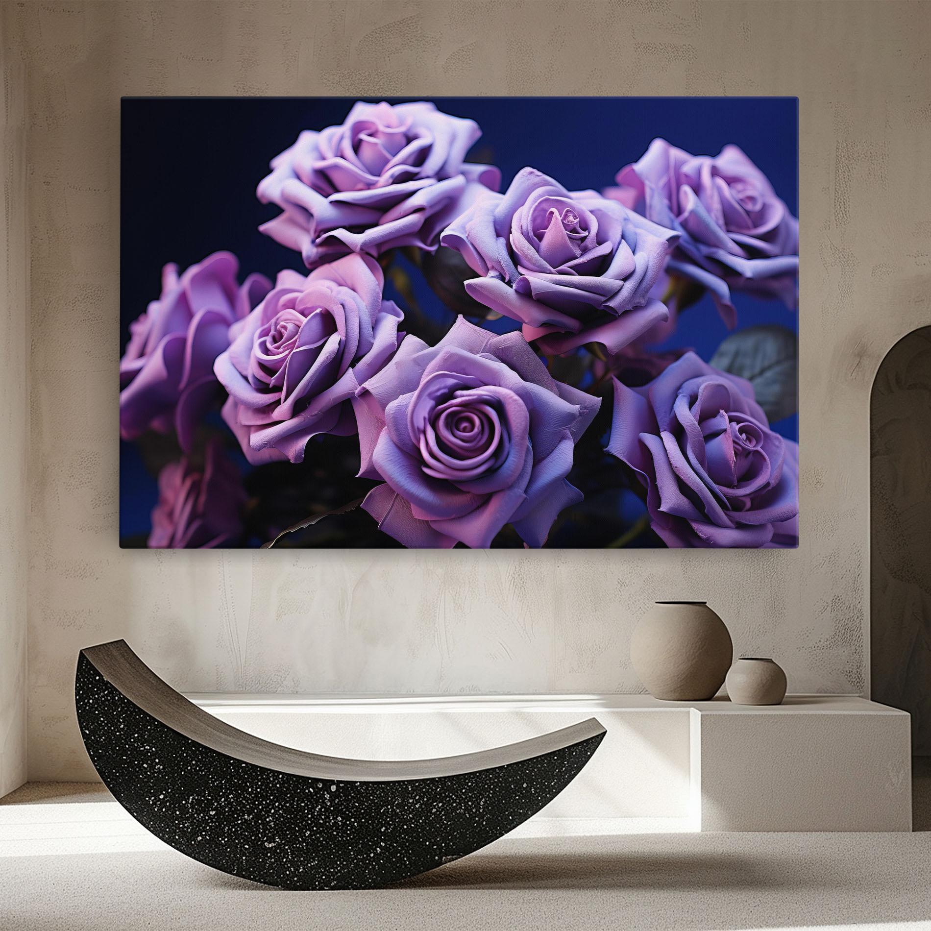 Leinwandbild Pastel Purple Rose mockup 8