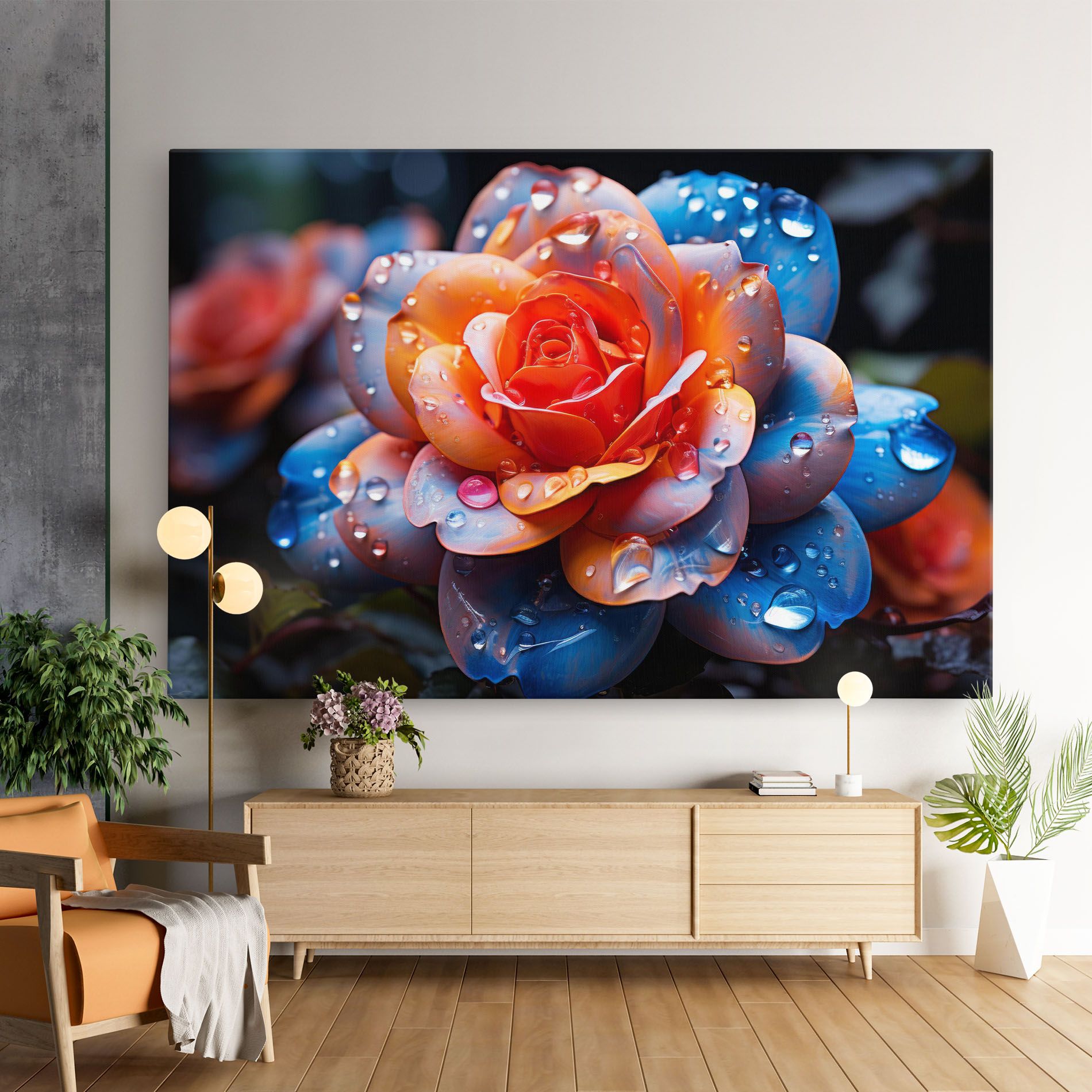 Orange Blue Rose mockup 9