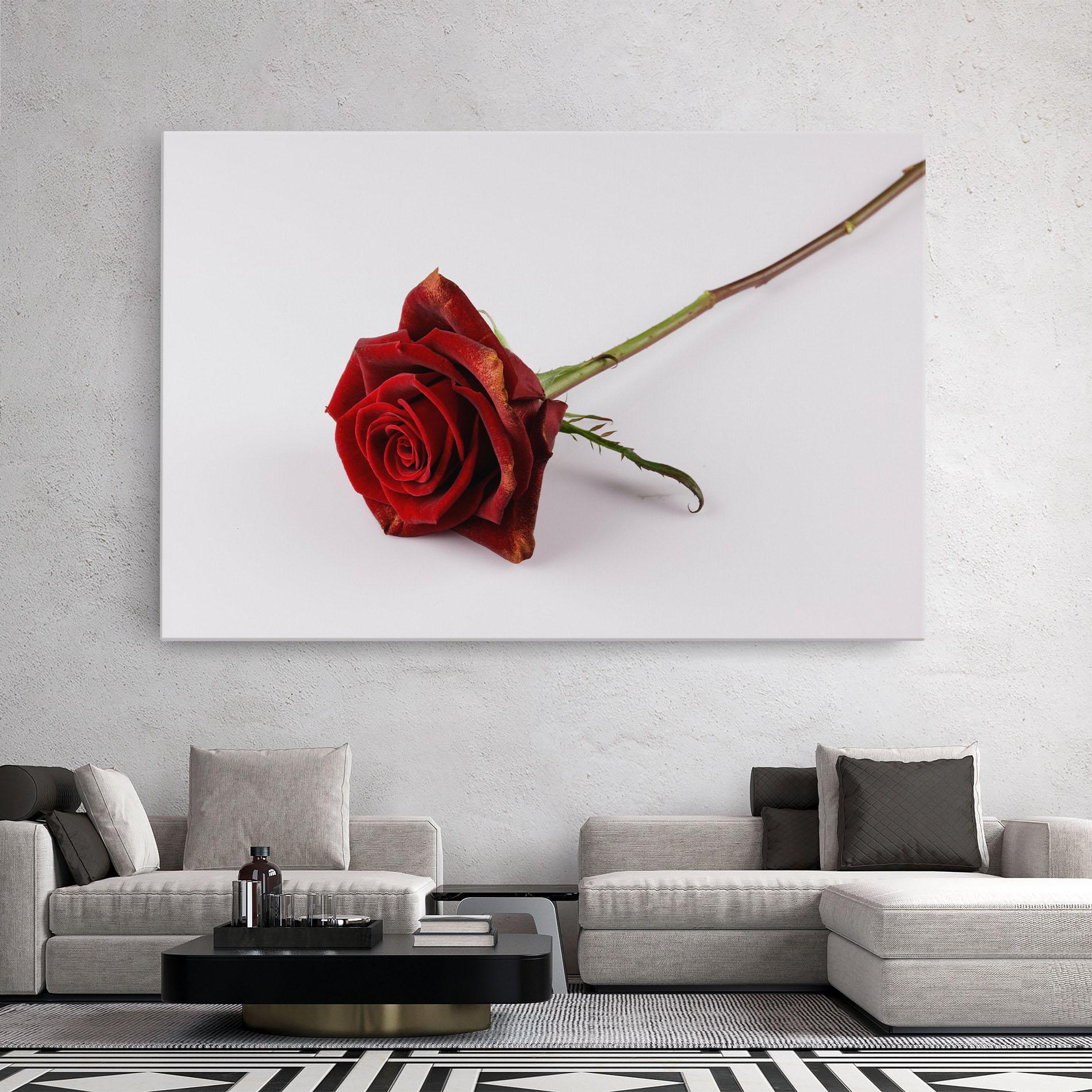 Leinwandbild Lonely Rose mockup 2