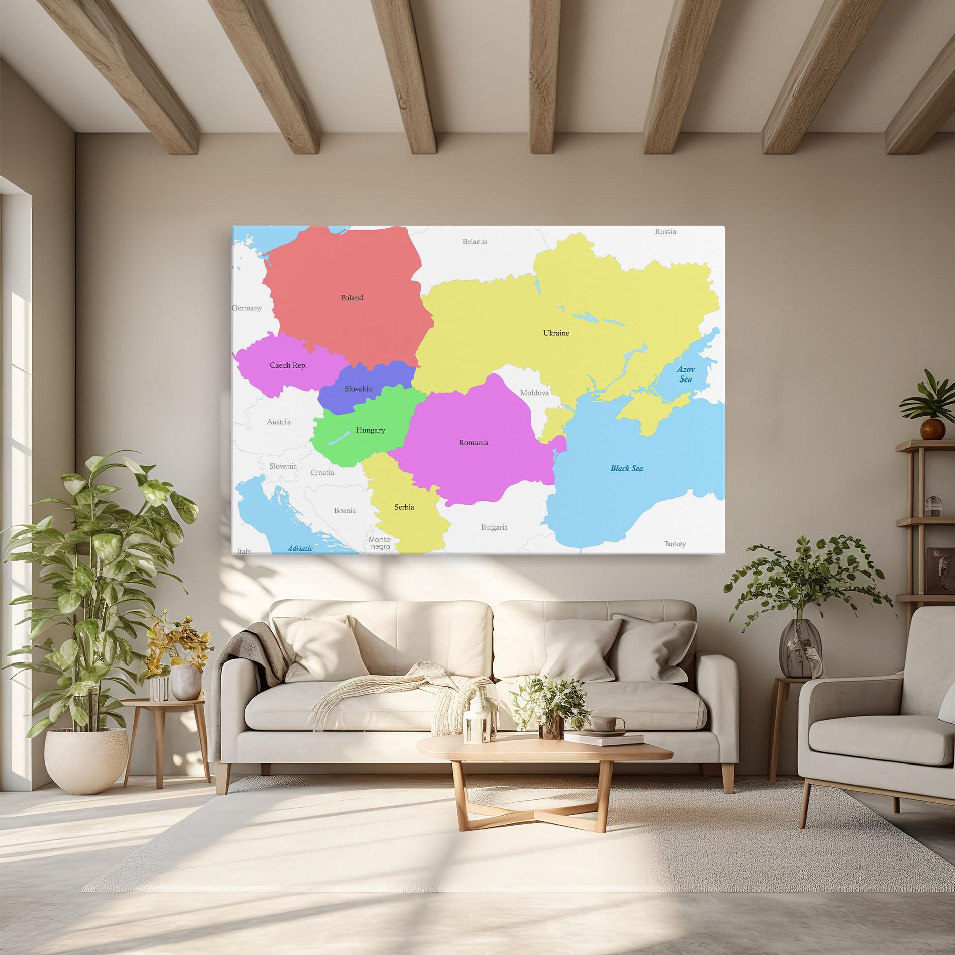 Leinwandbild Black Sea mockup 6