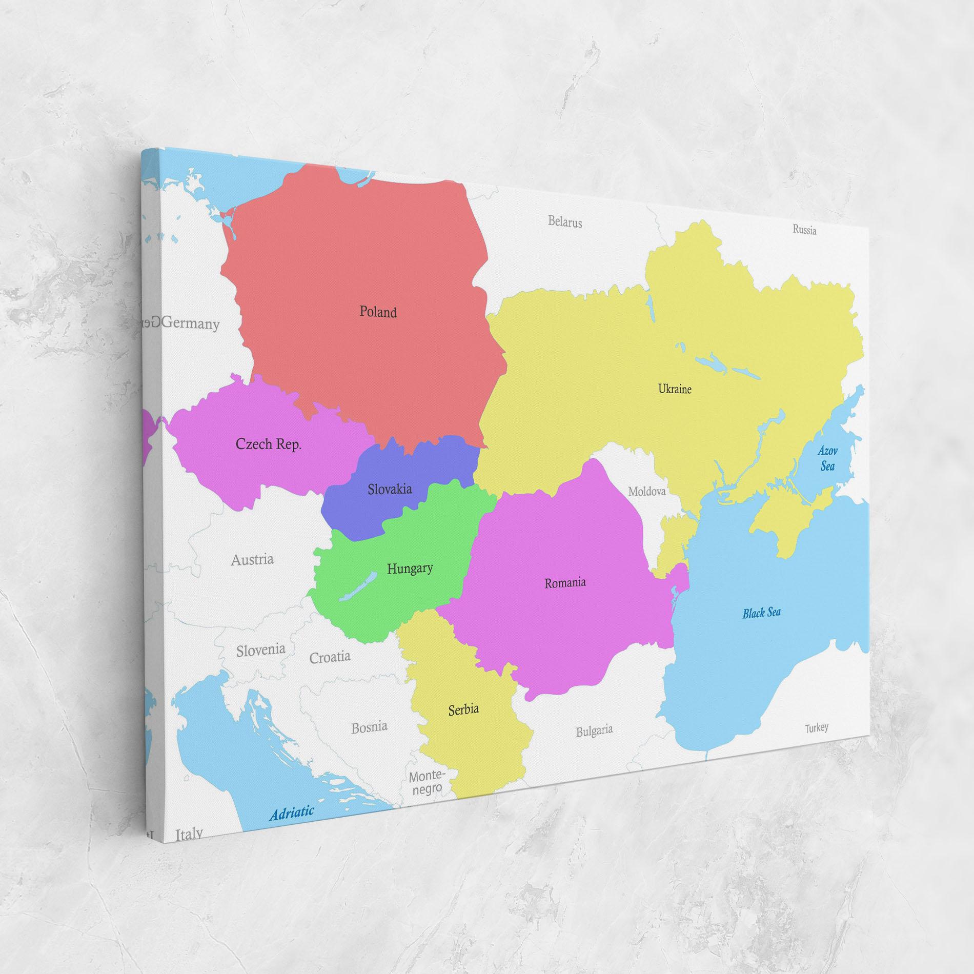 Leinwandbild Black Sea mockup 1