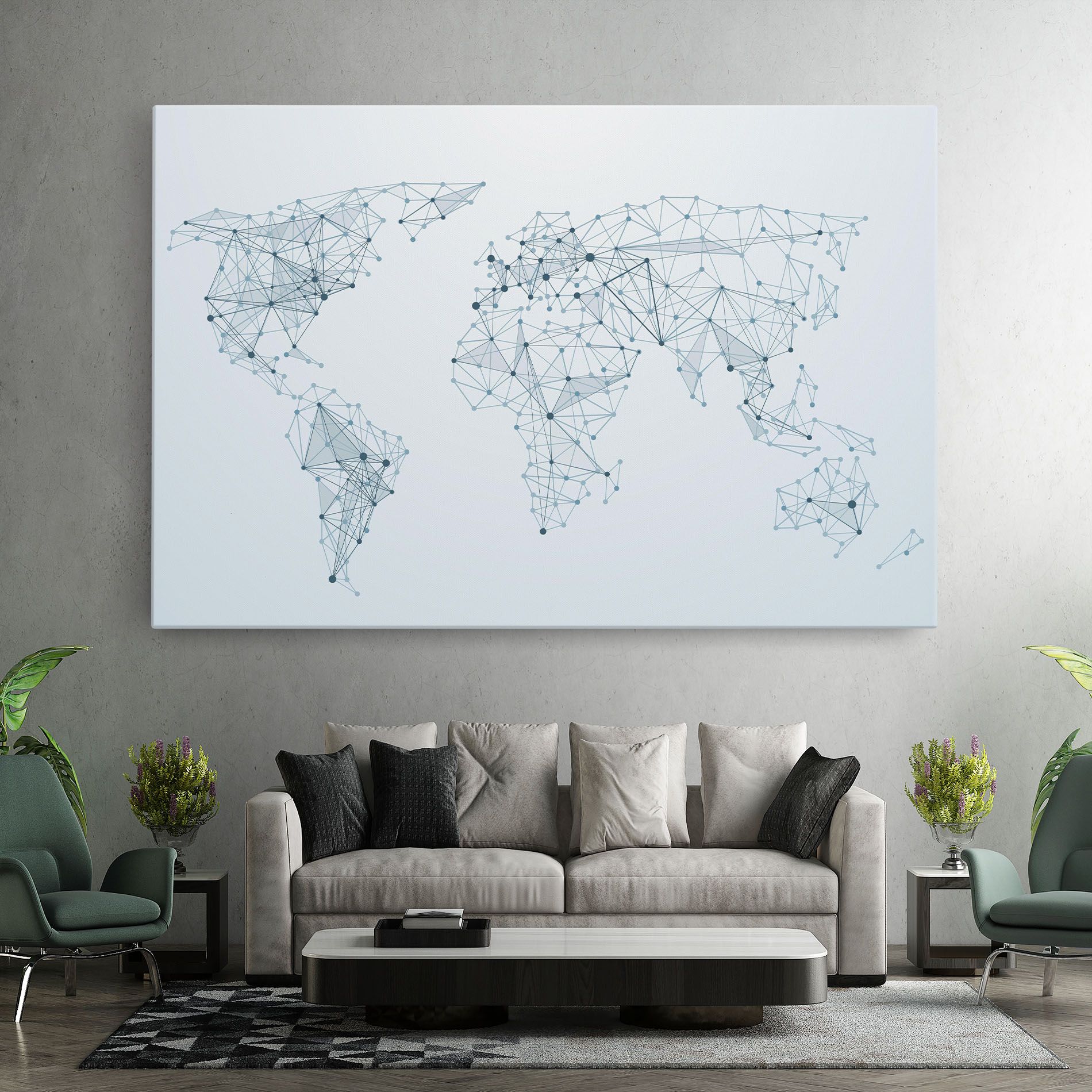 Blue Line Map mockup 7