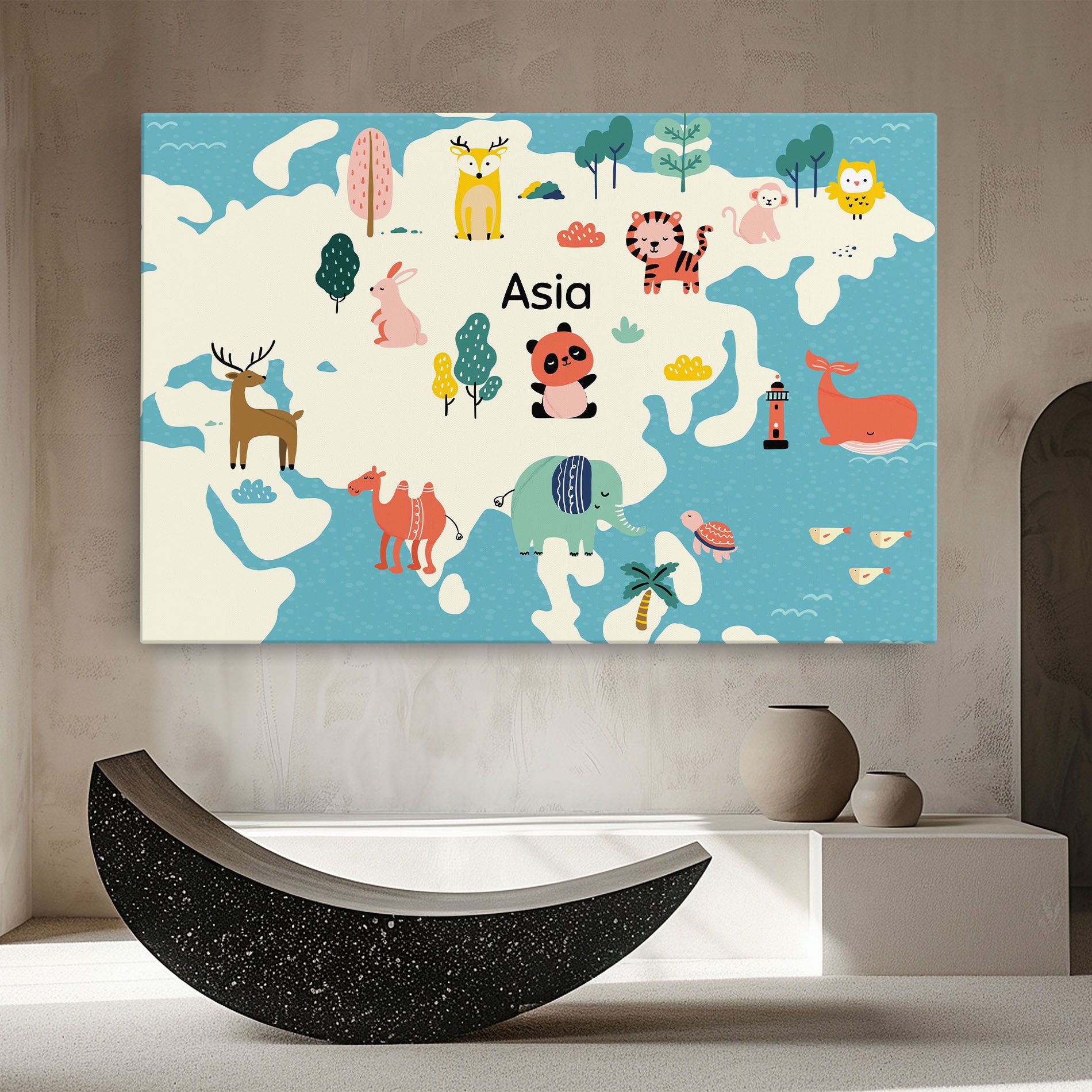 Asia Cute Map mockup 8