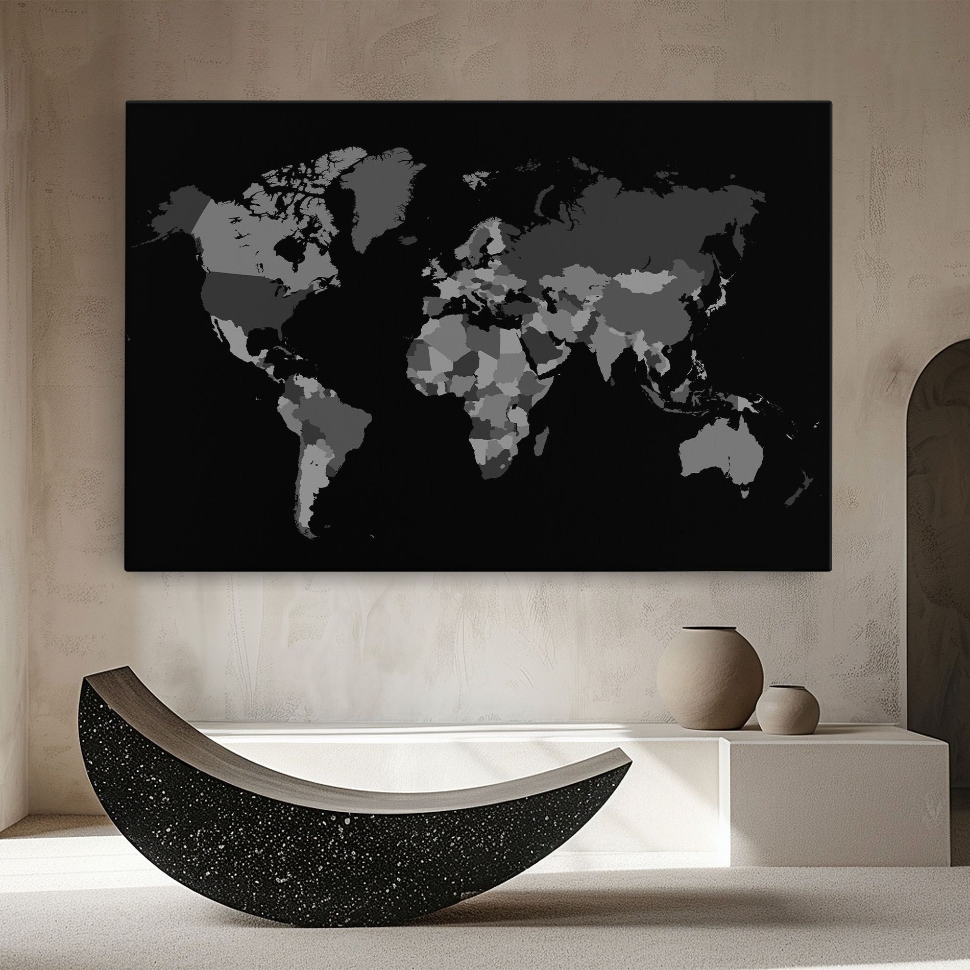 Grey Map World mockup 8