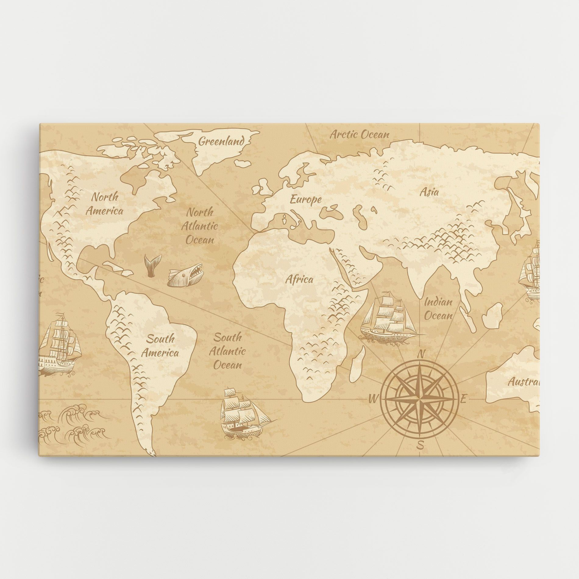 Old Continents Map mockup 0