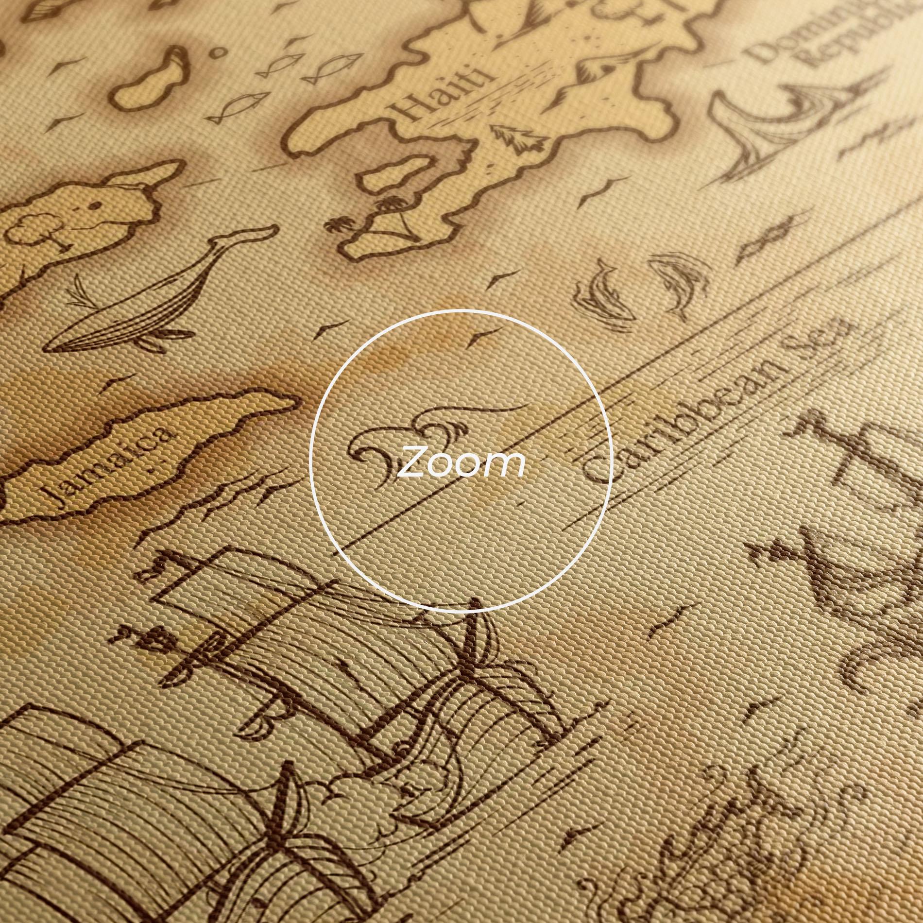 Leinwandbild Caribbean Sea mockup 3