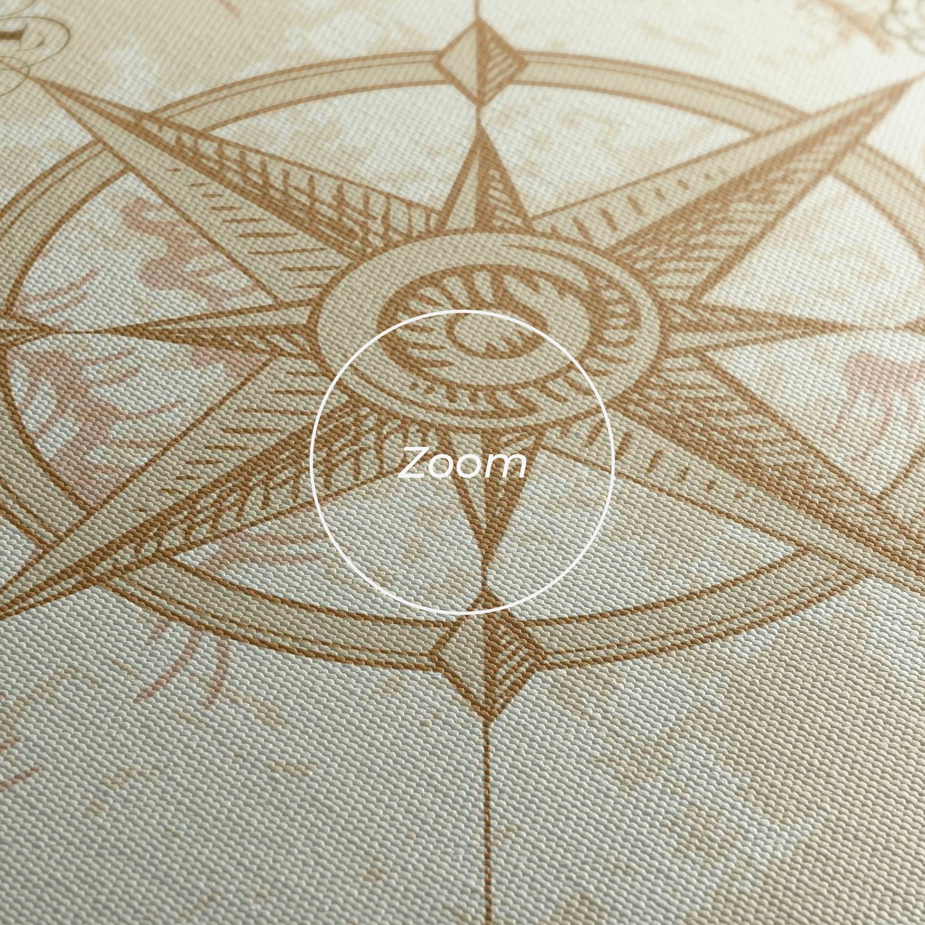Leinwandbild Cream Compass mockup 3
