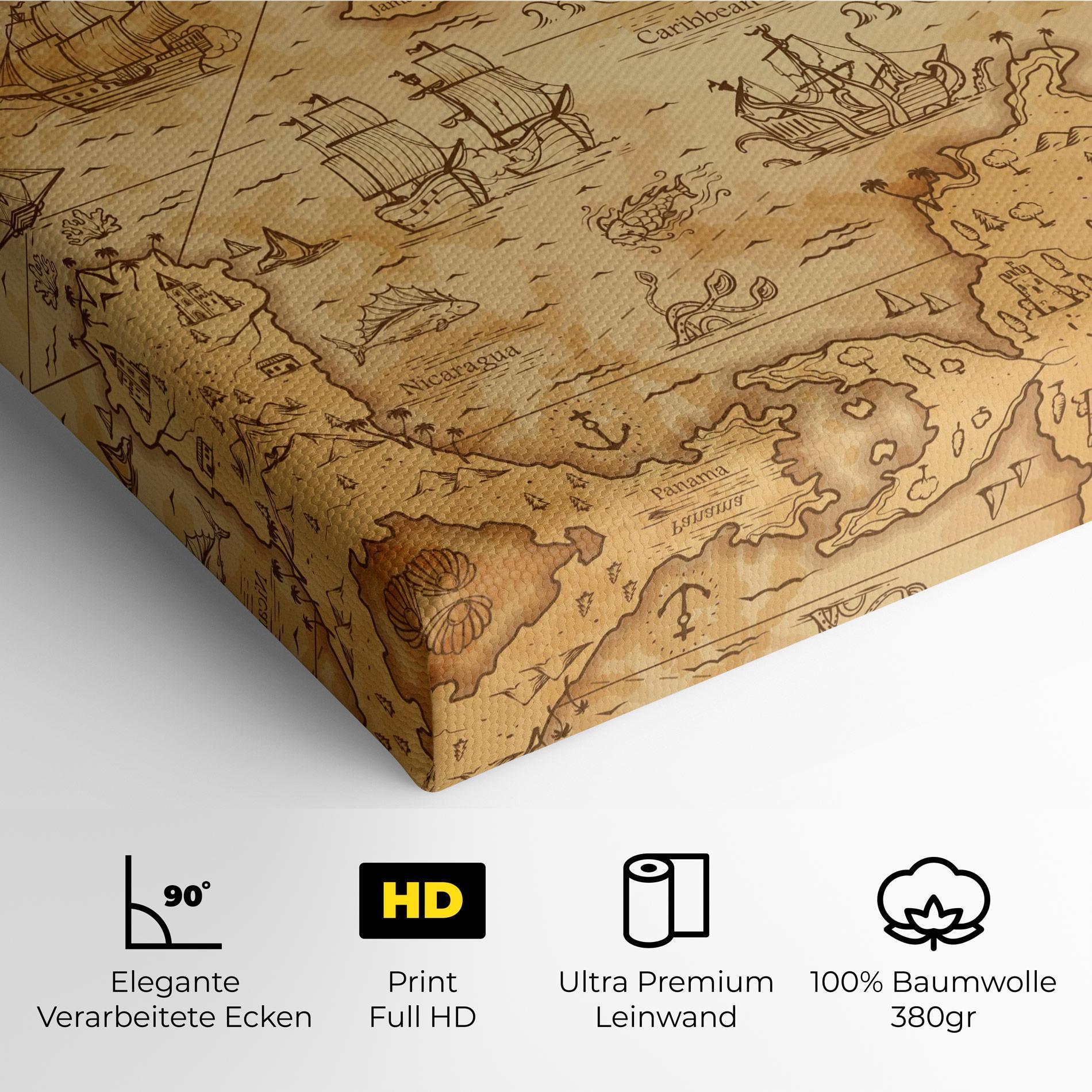 Leinwandbild Caribbean Sea mockup 4