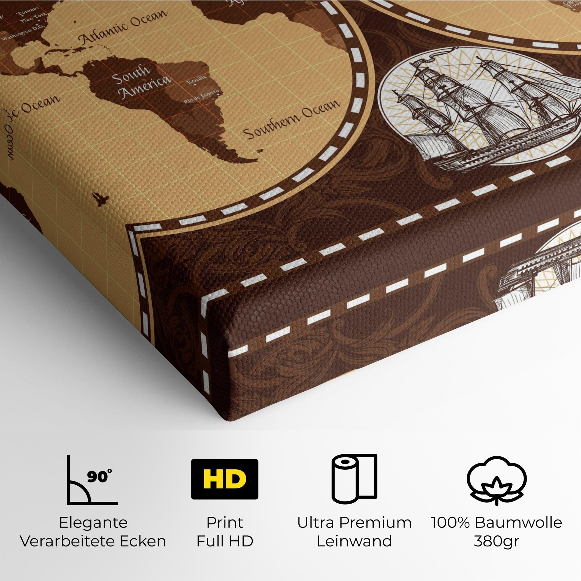 Old Brown Map mockup 4