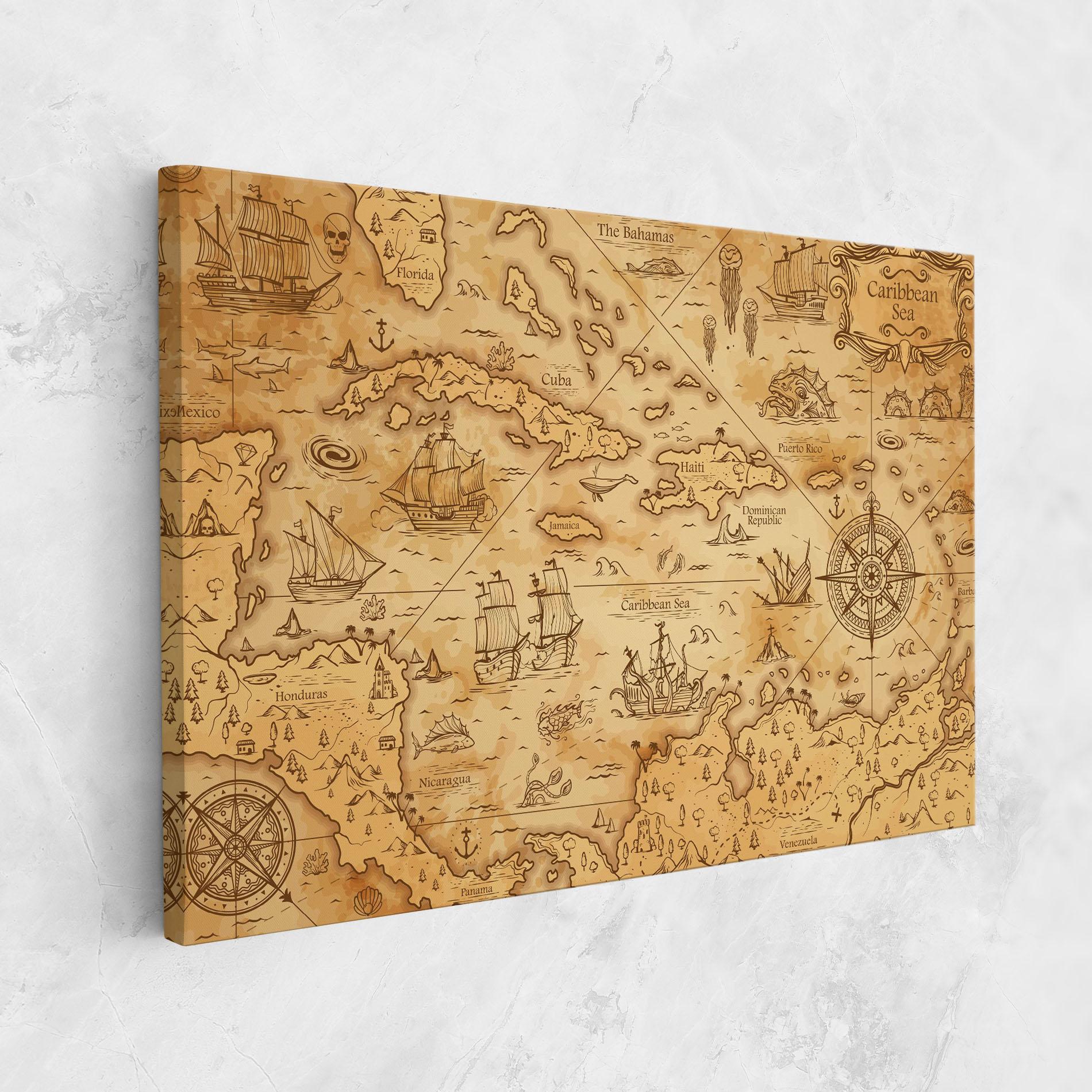 Leinwandbild Caribbean Sea mockup 1