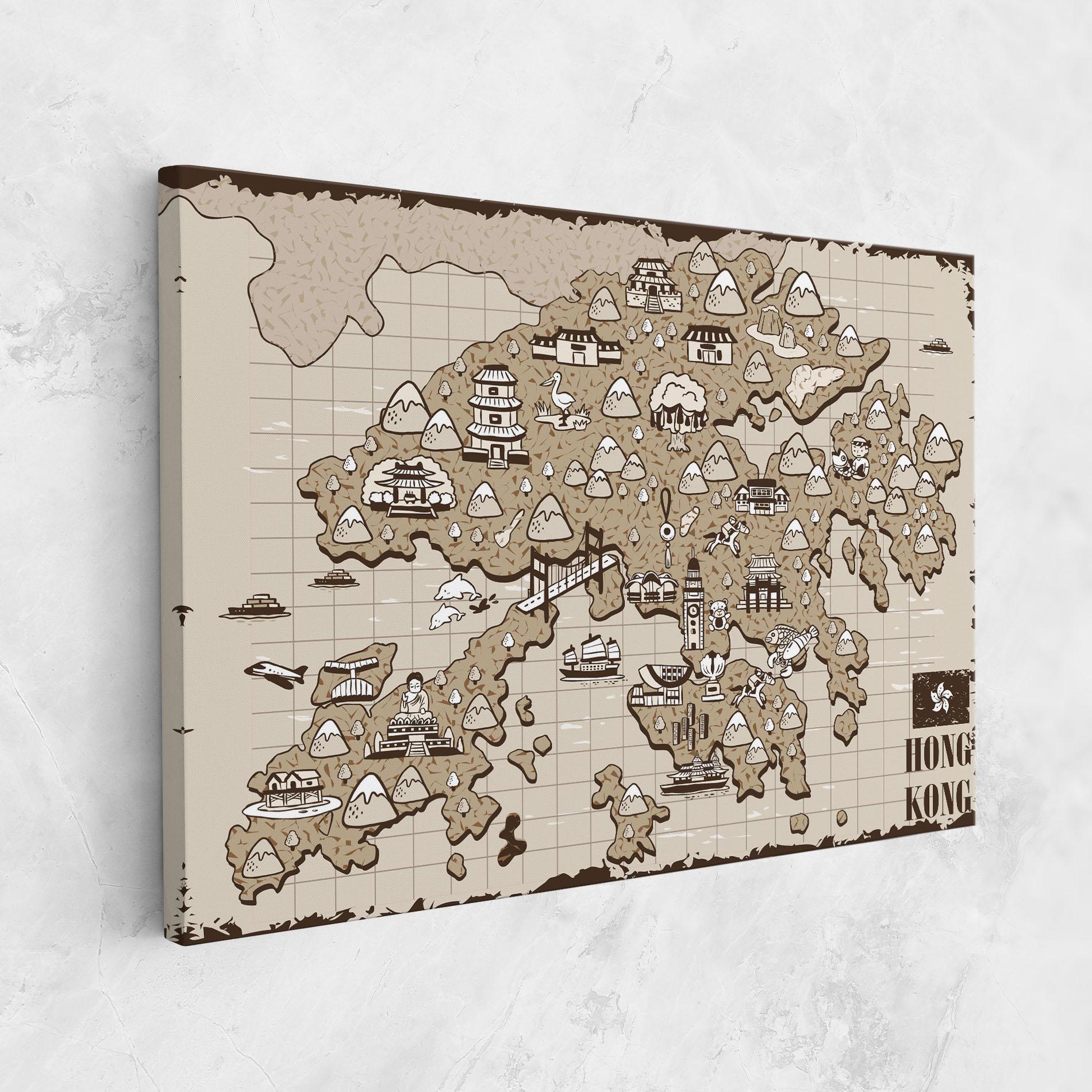 Leinwandbild Hong Kong mockup 1