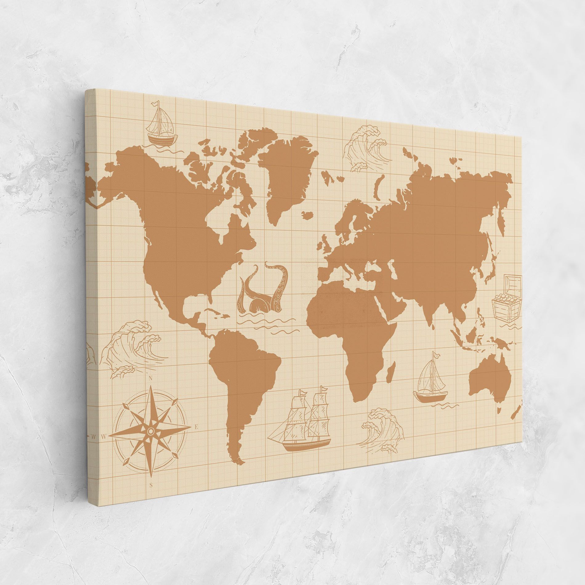 Light Cream Map mockup 1