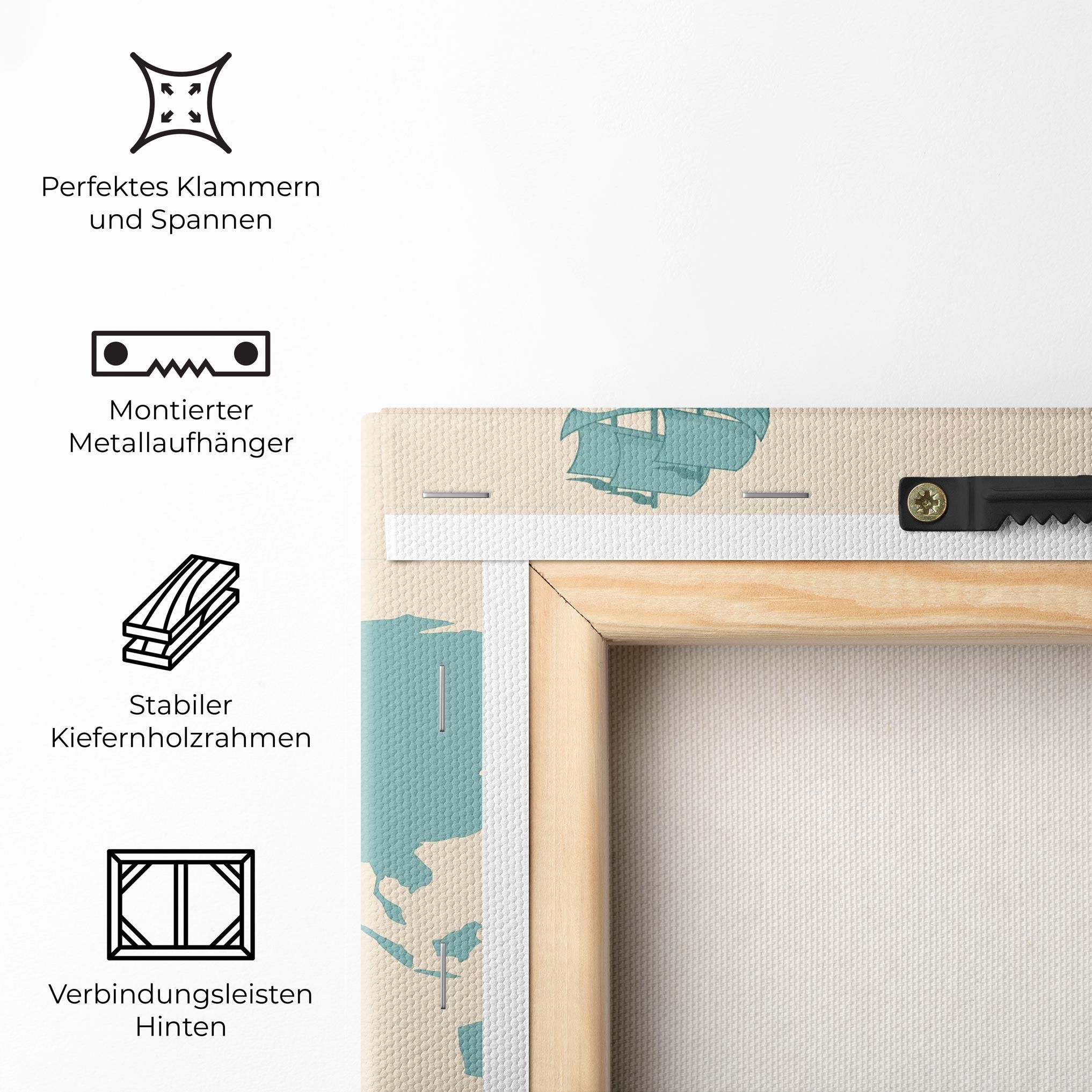 Cream Blue Map mockup 5