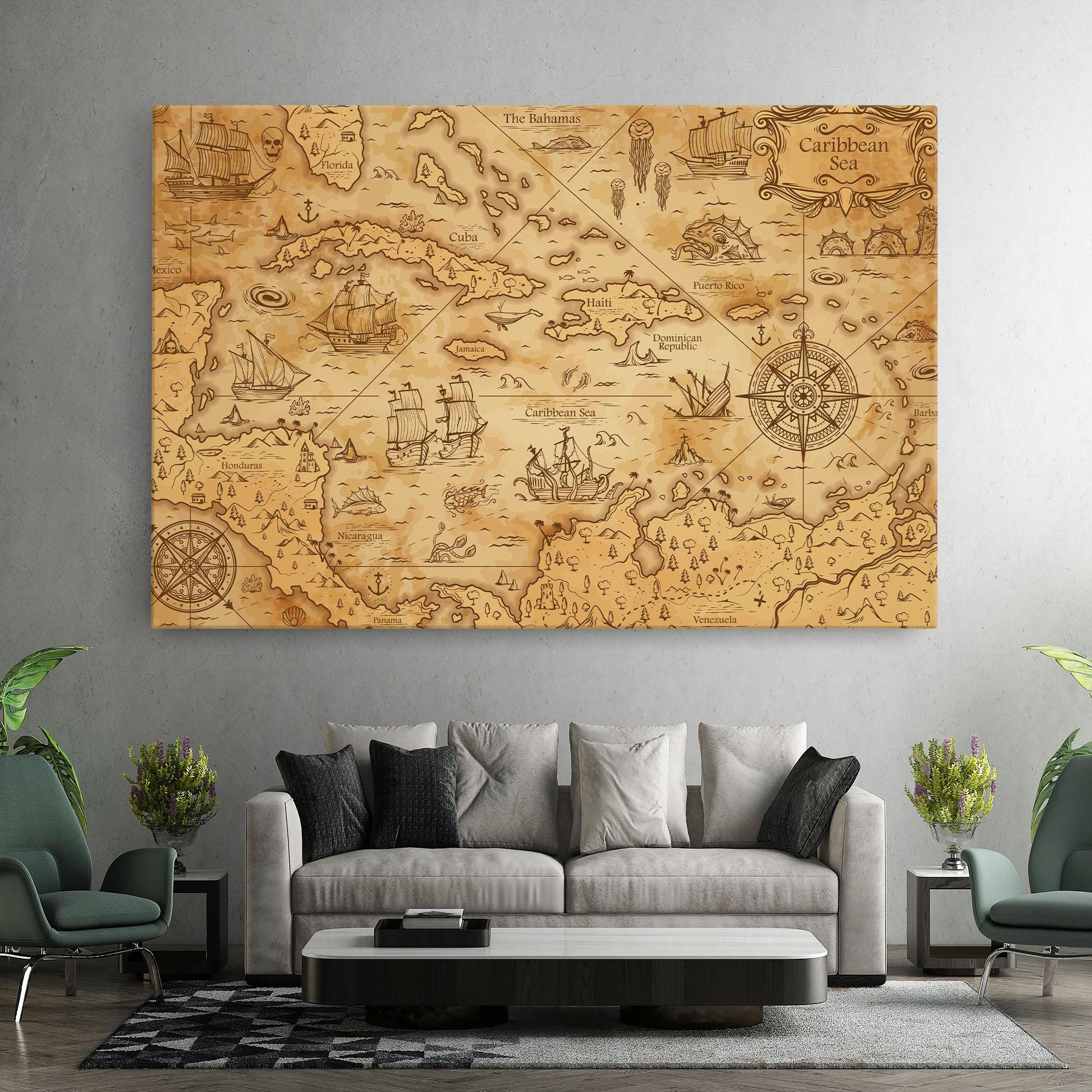 Leinwandbild Caribbean Sea mockup 7