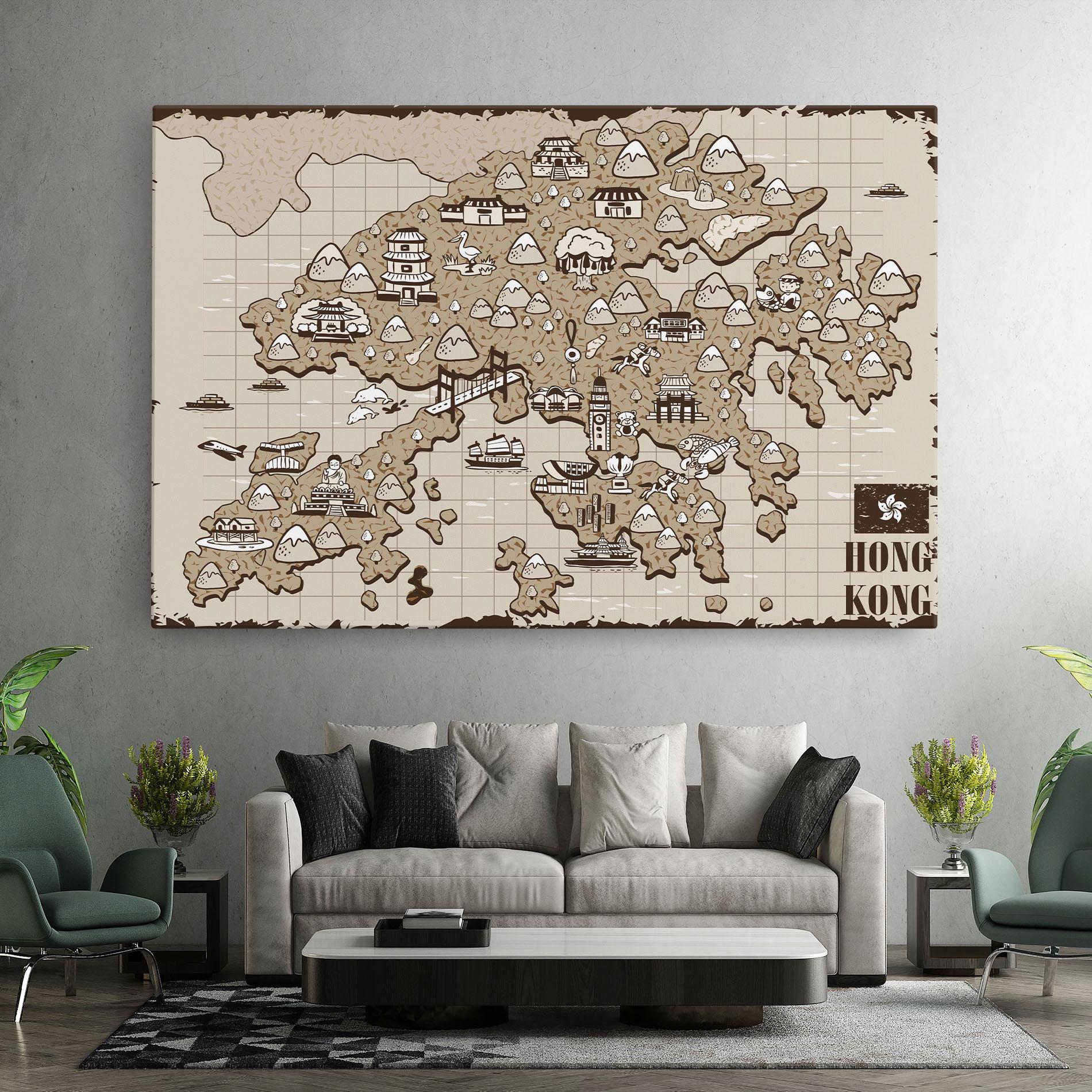 Leinwandbild Hong Kong mockup 7