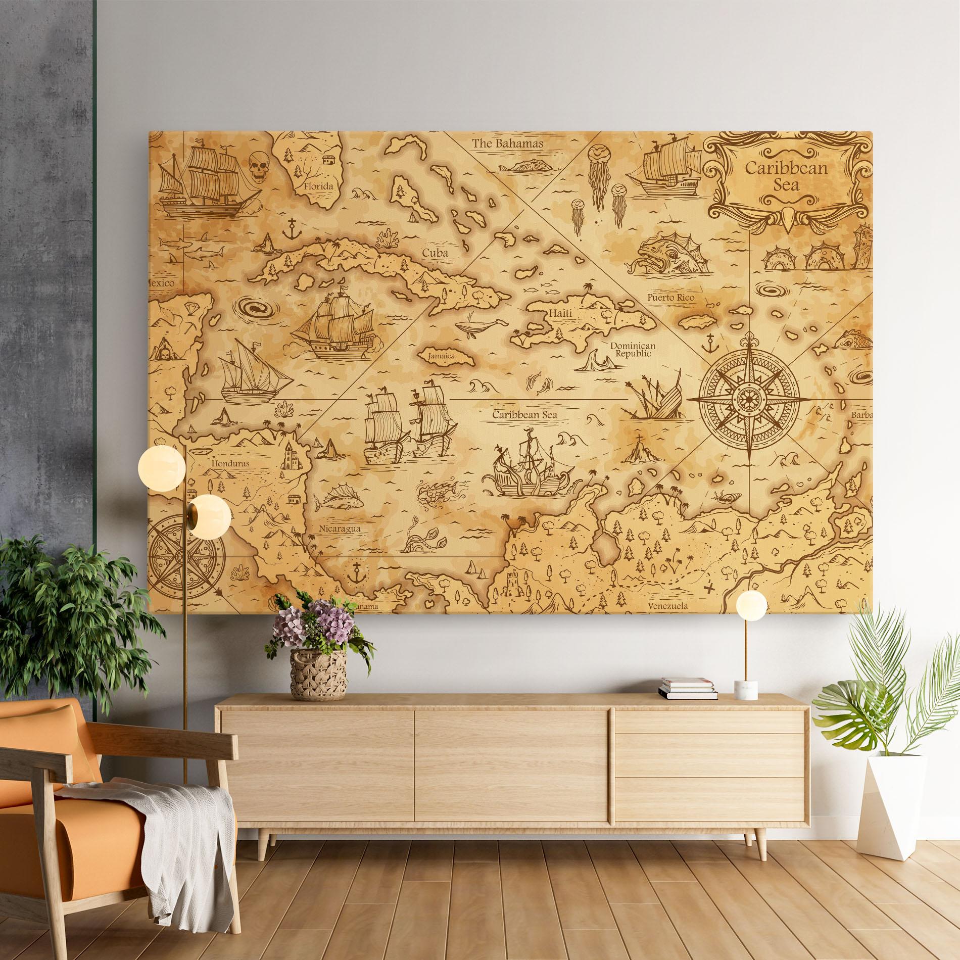 Leinwandbild Caribbean Sea mockup 9