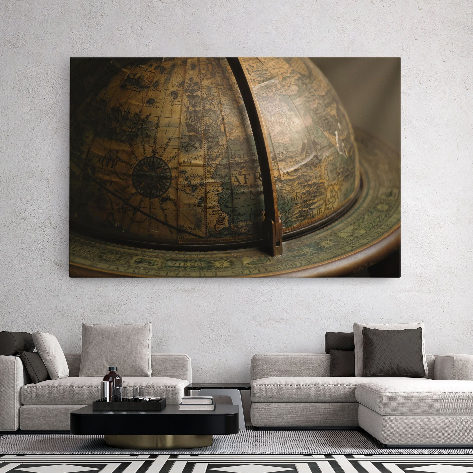Globe Map mockup 2