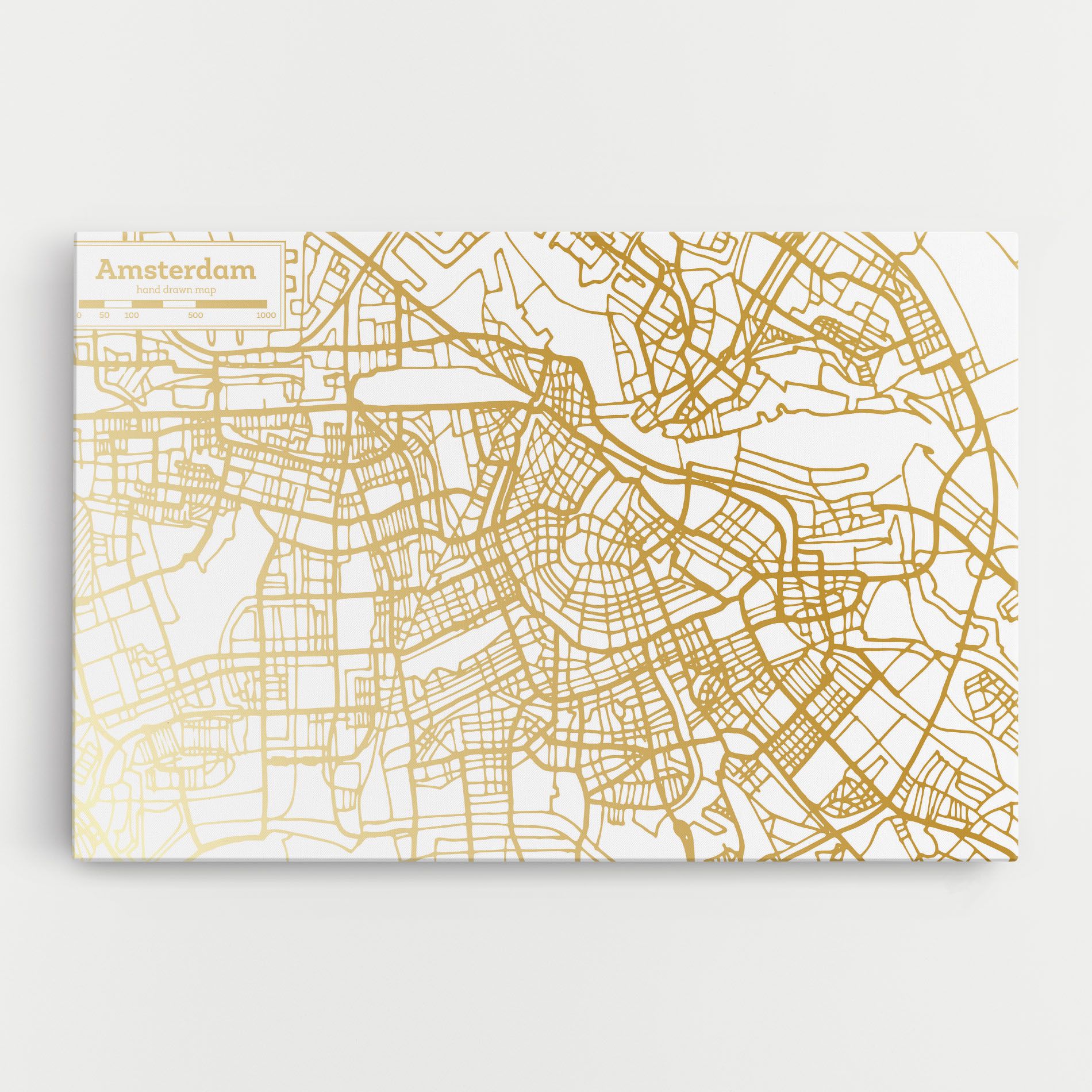 Amsterdam Gold Map mockup 0