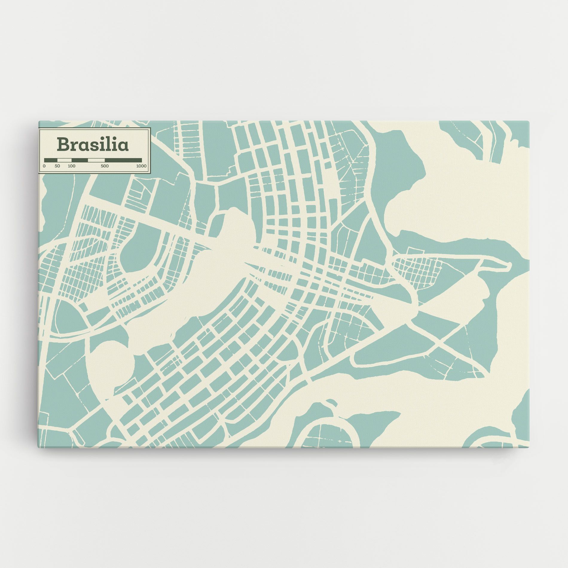 Brasilia Map mockup 0