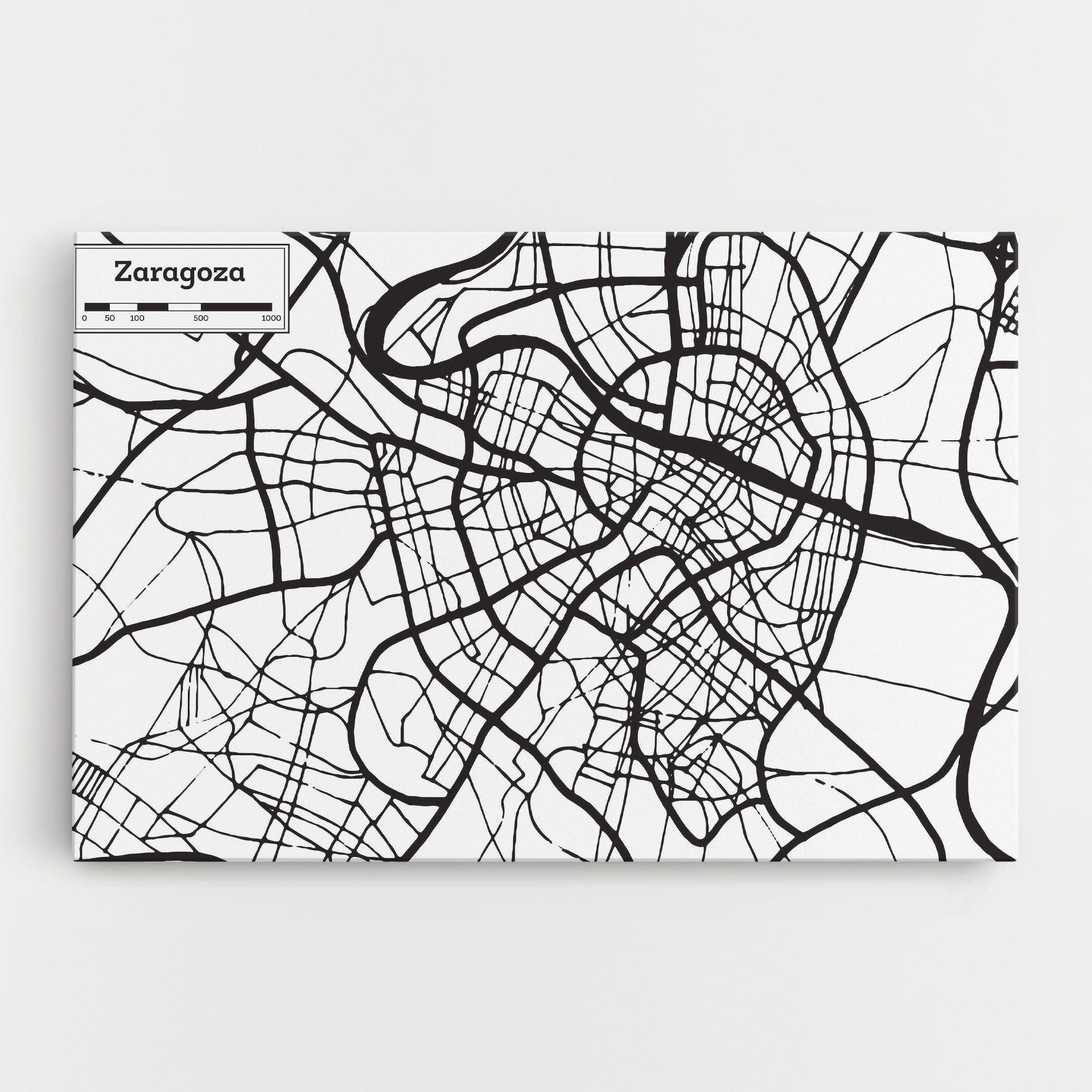 Zaragoza City Map mockup 0