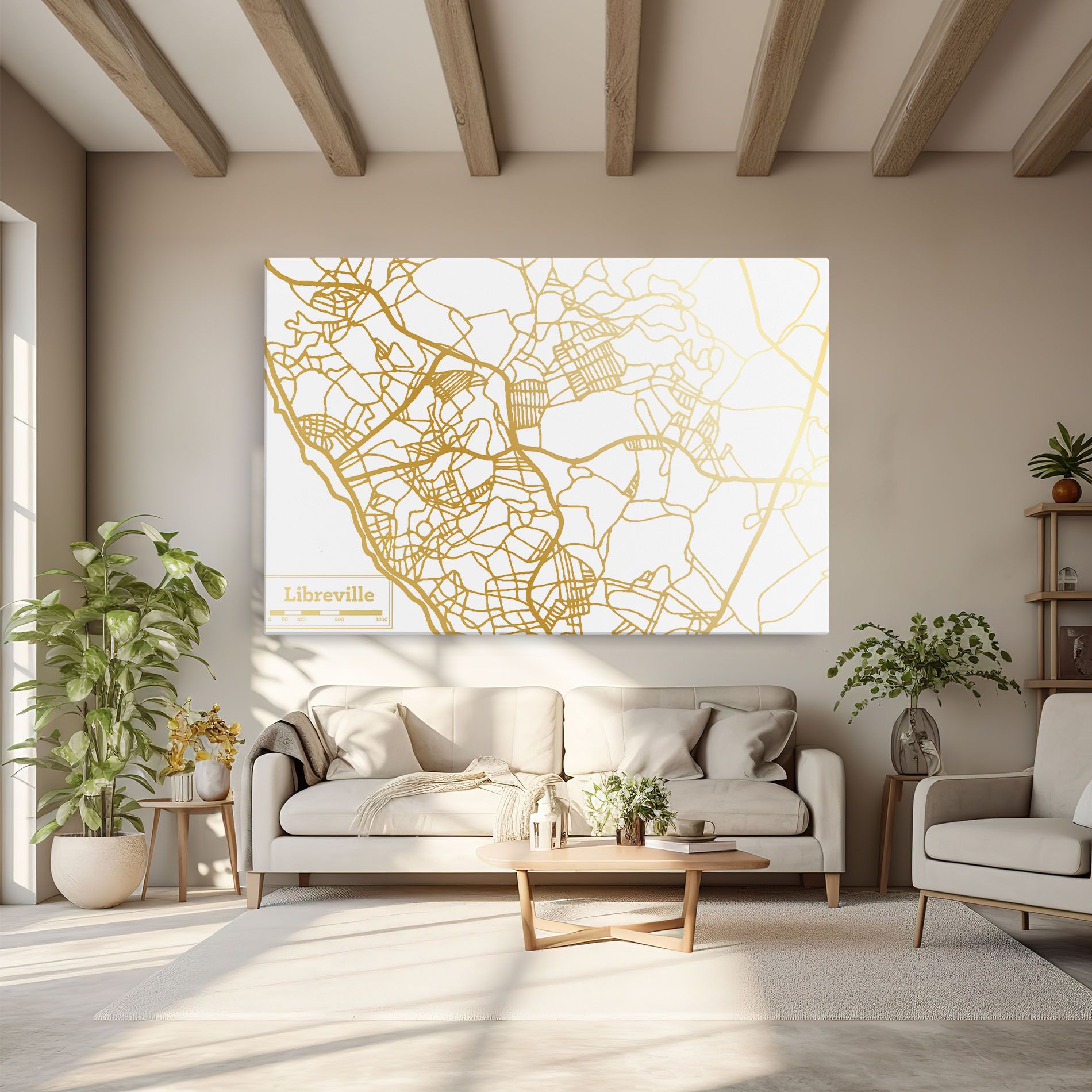 Libreville Gold Map mockup 6