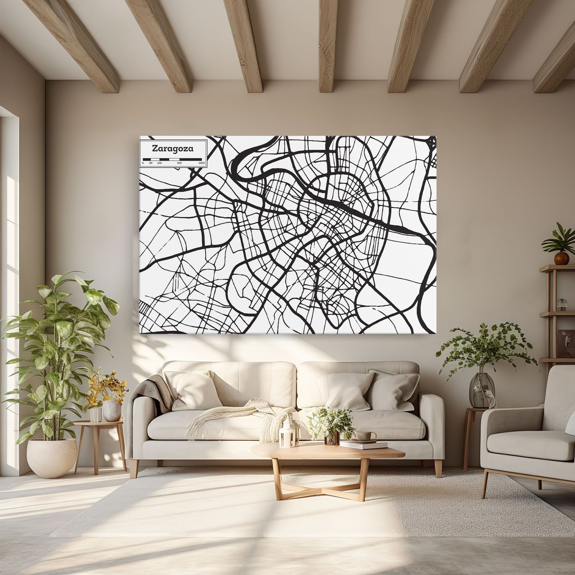 Zaragoza City Map mockup 6