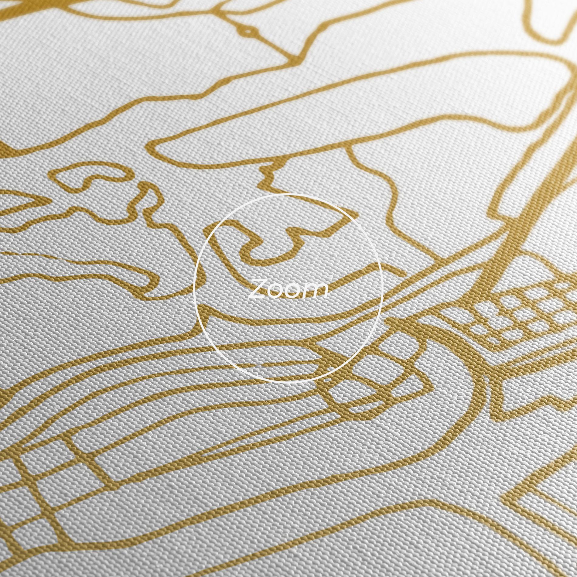 Leinwandbild Abu Dhabi Map mockup 3