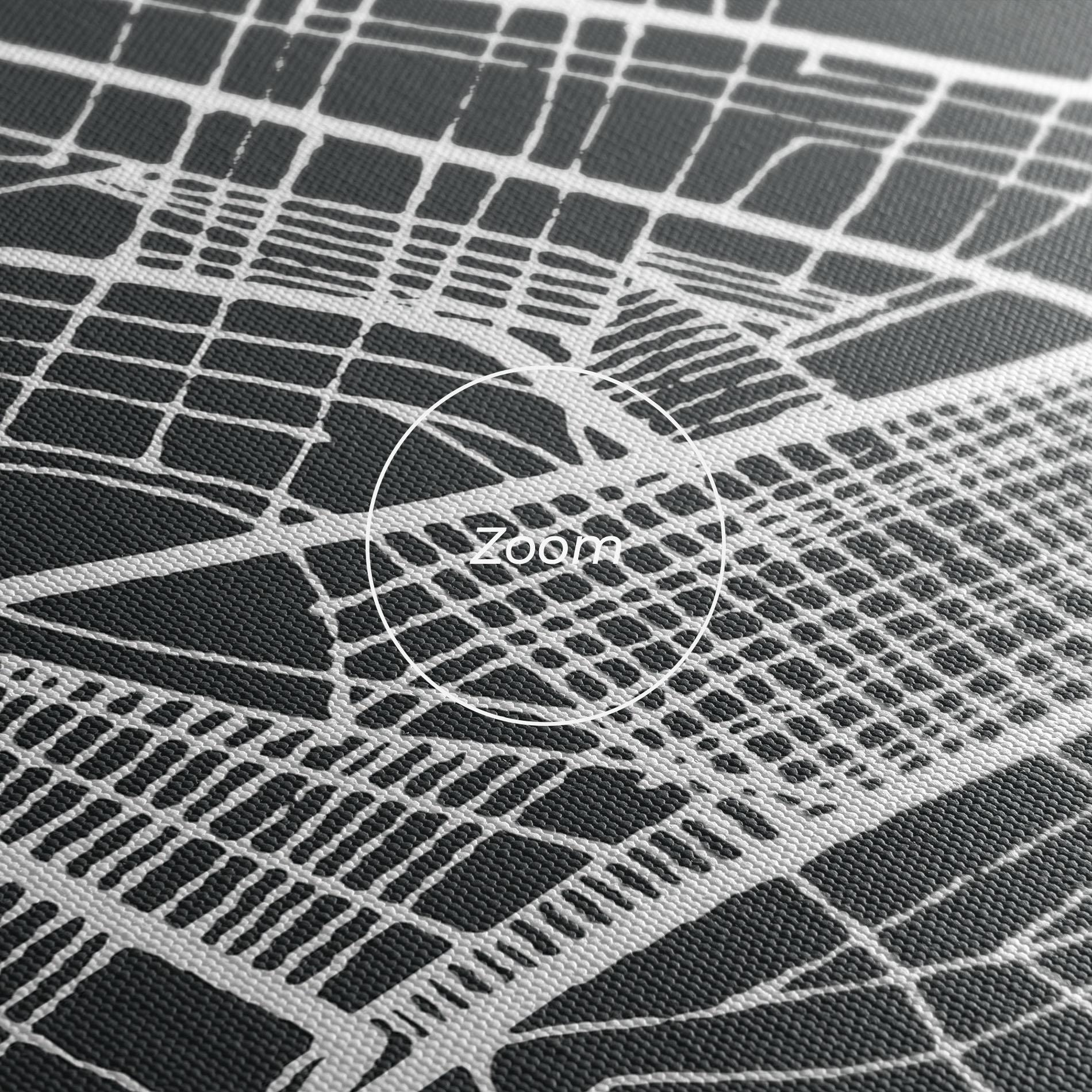 Leinwandbild Bangui Map mockup 3