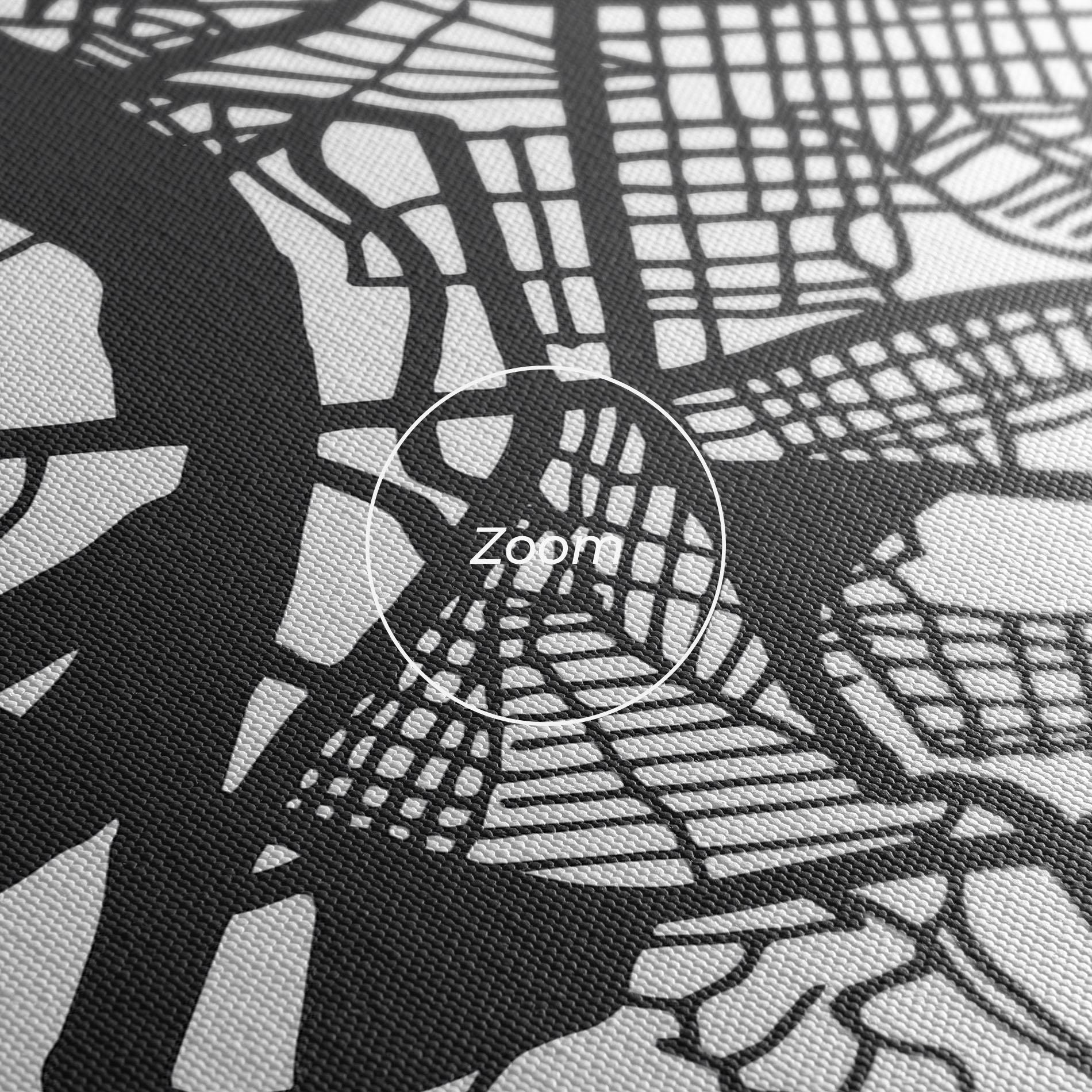 Leinwandbild Belgrade Map mockup 3