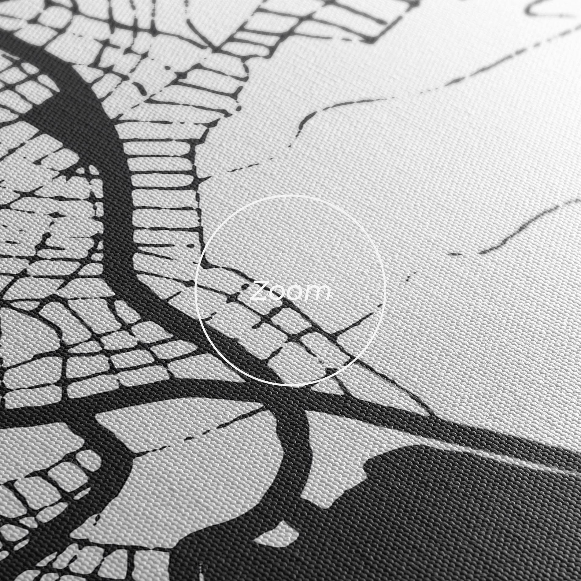 Leinwandbild Chalcis Map mockup 3