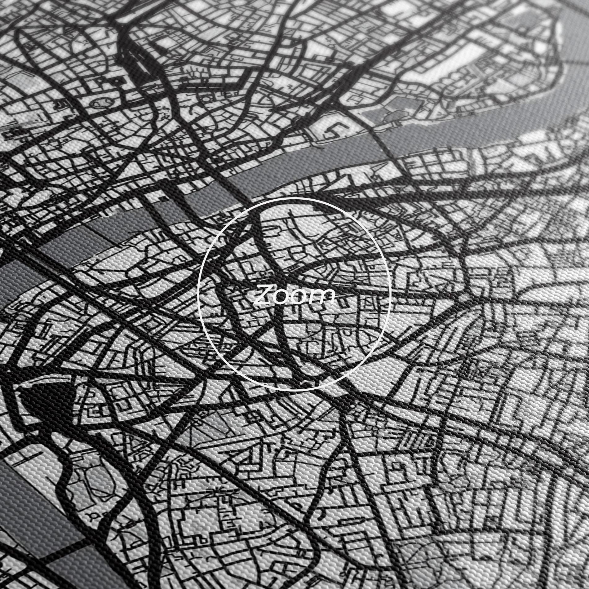 Leinwandbild City Map mockup 3