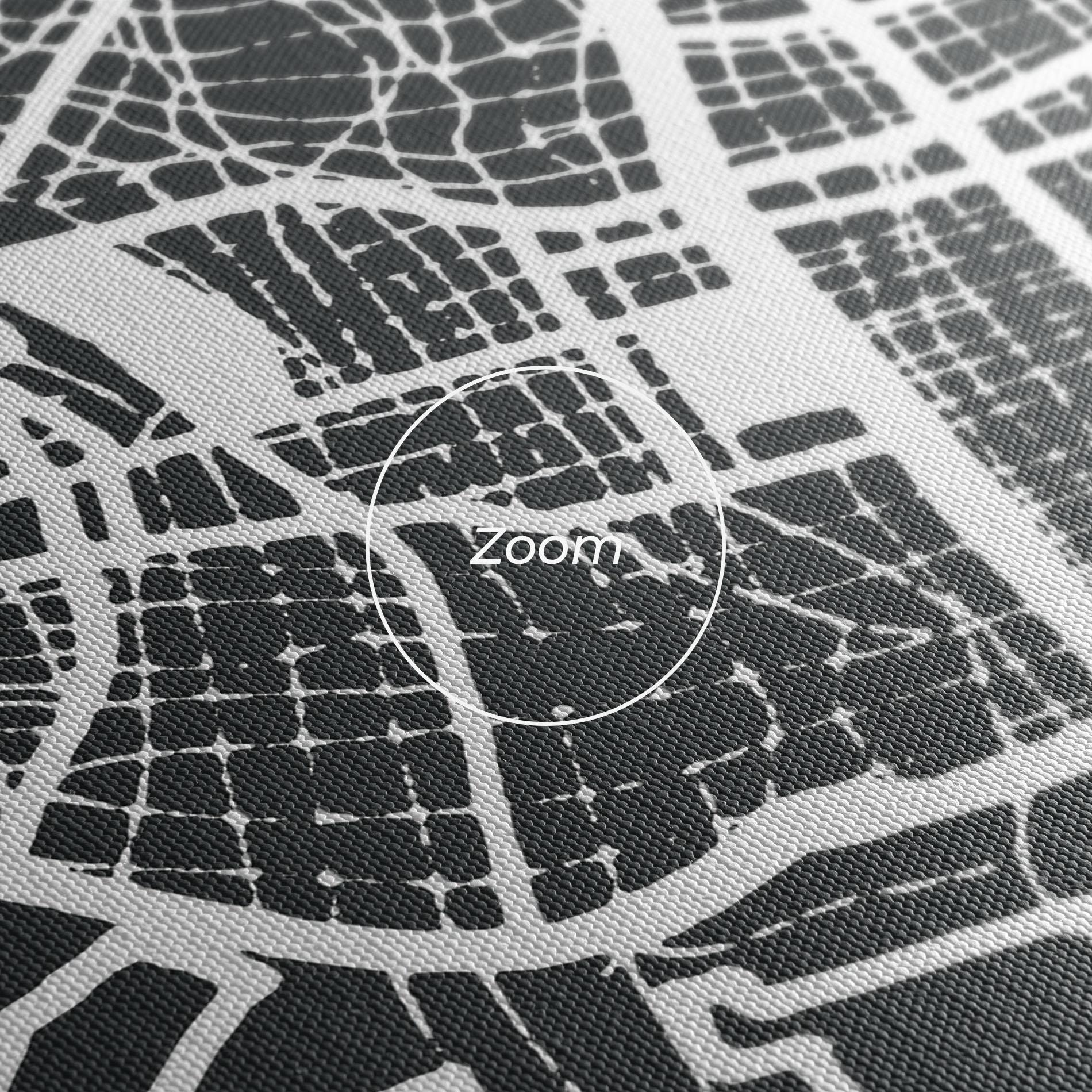 Leinwandbild Genoa Map mockup 3