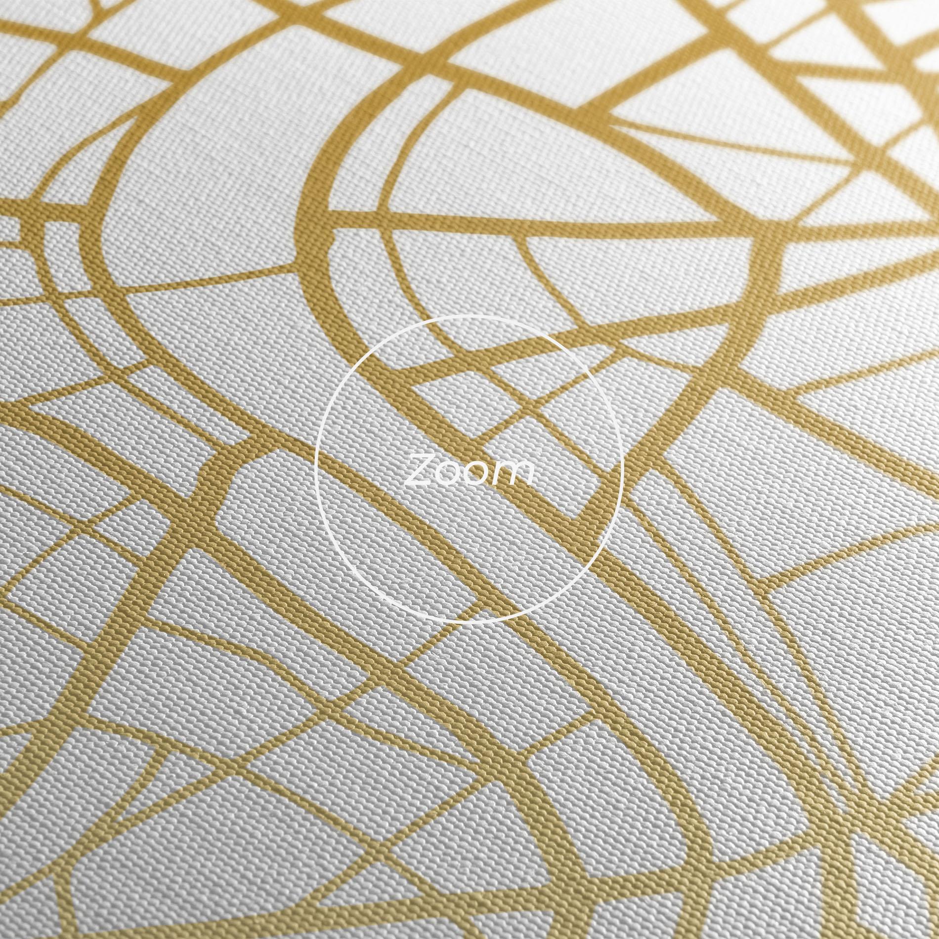 Leinwandbild London Gold Map mockup 3