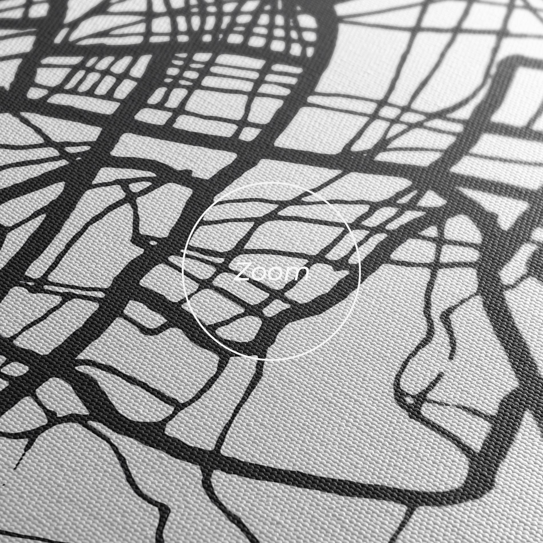 Leinwandbild Nairobi Map mockup 3