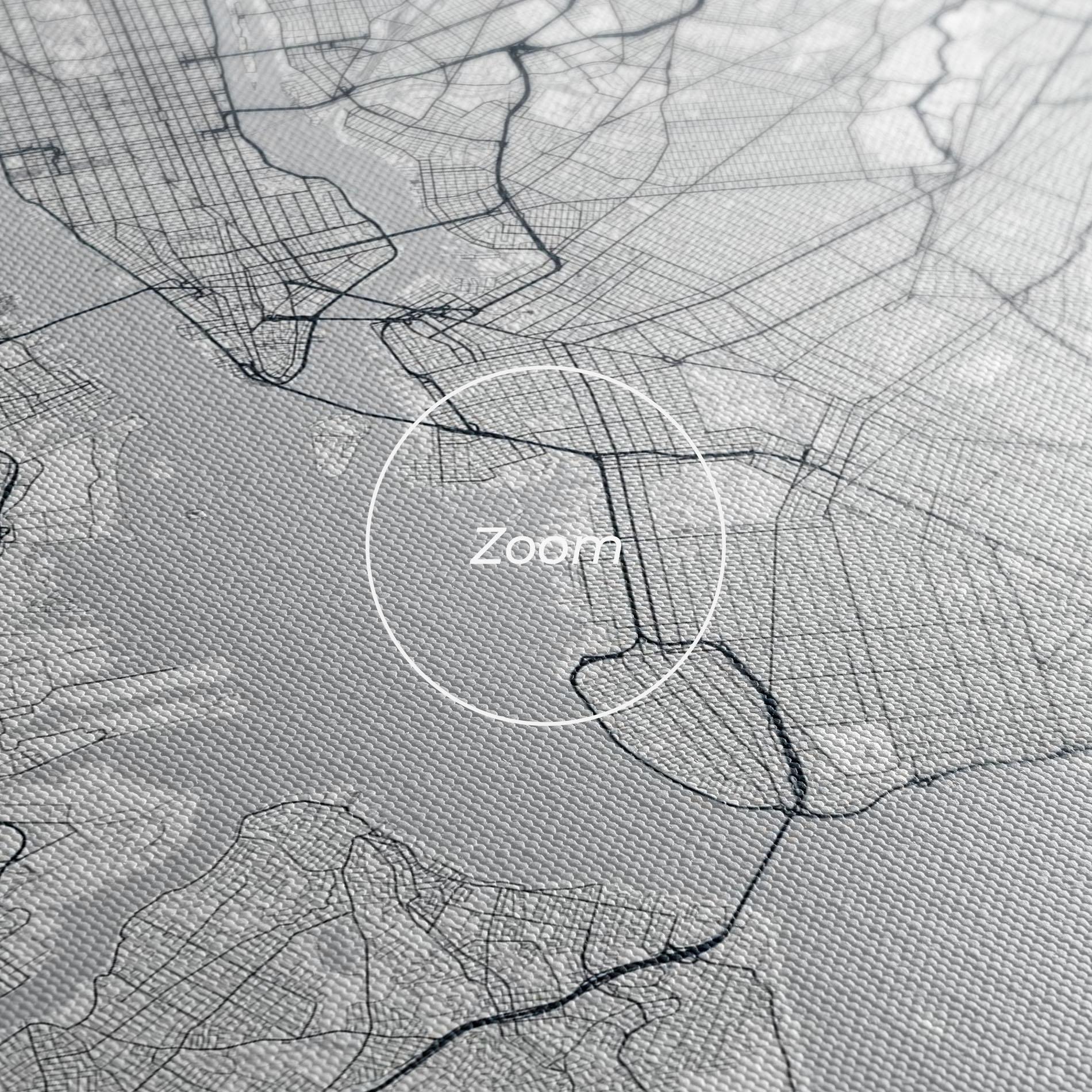 Leinwandbild New York Map mockup 3