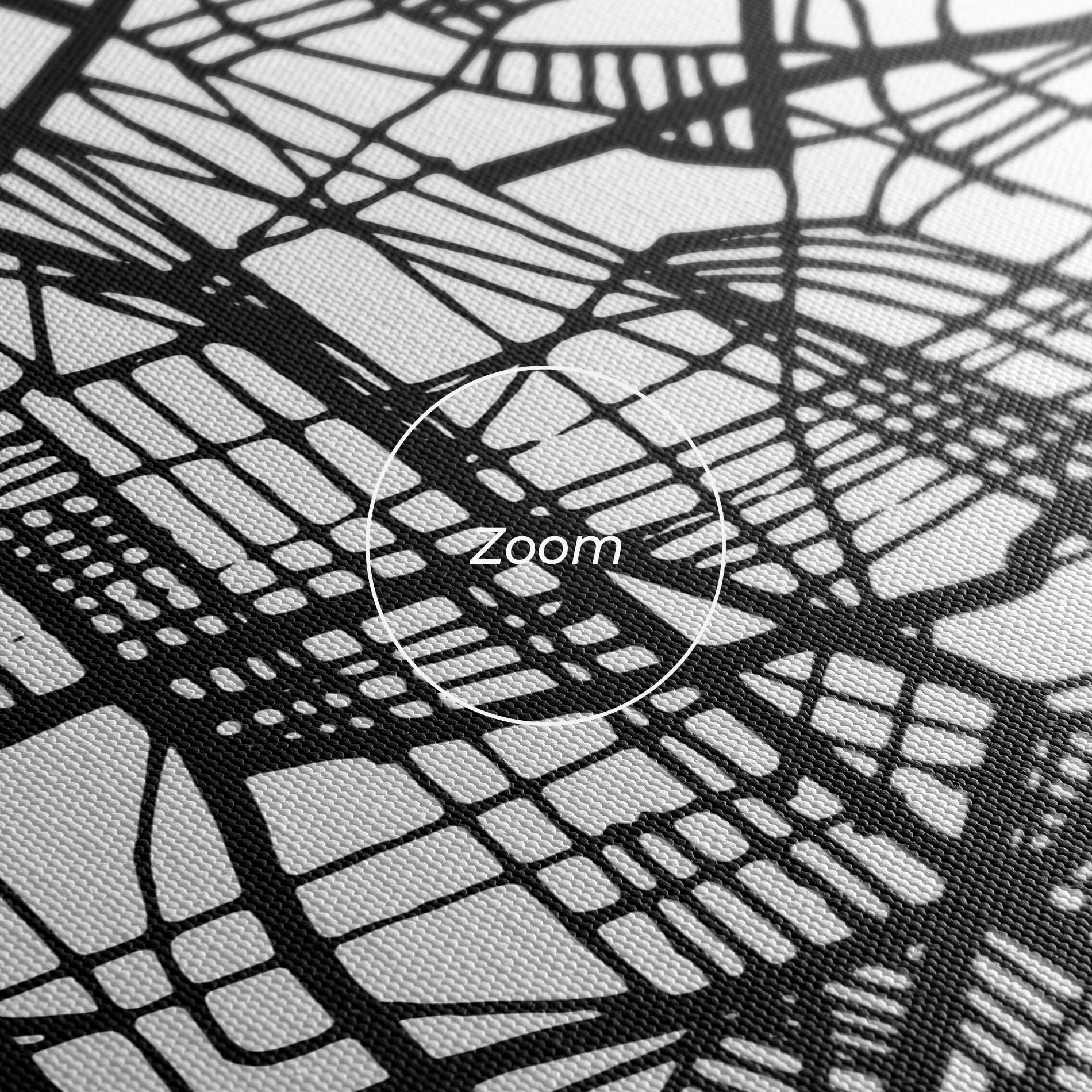 Leinwandbild Vitoria Gasteiz Map mockup 3