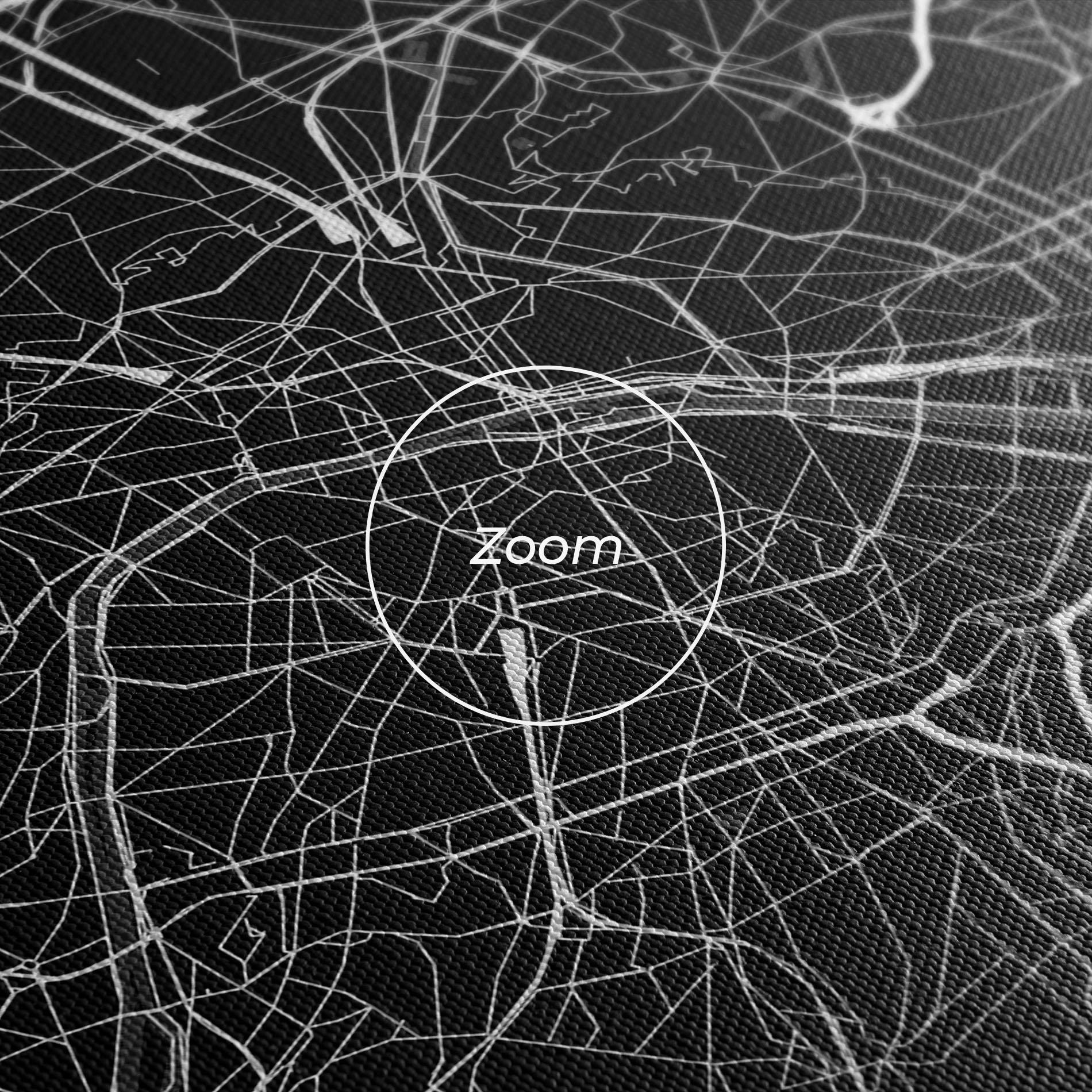 Leinwandbild White Line City mockup 3