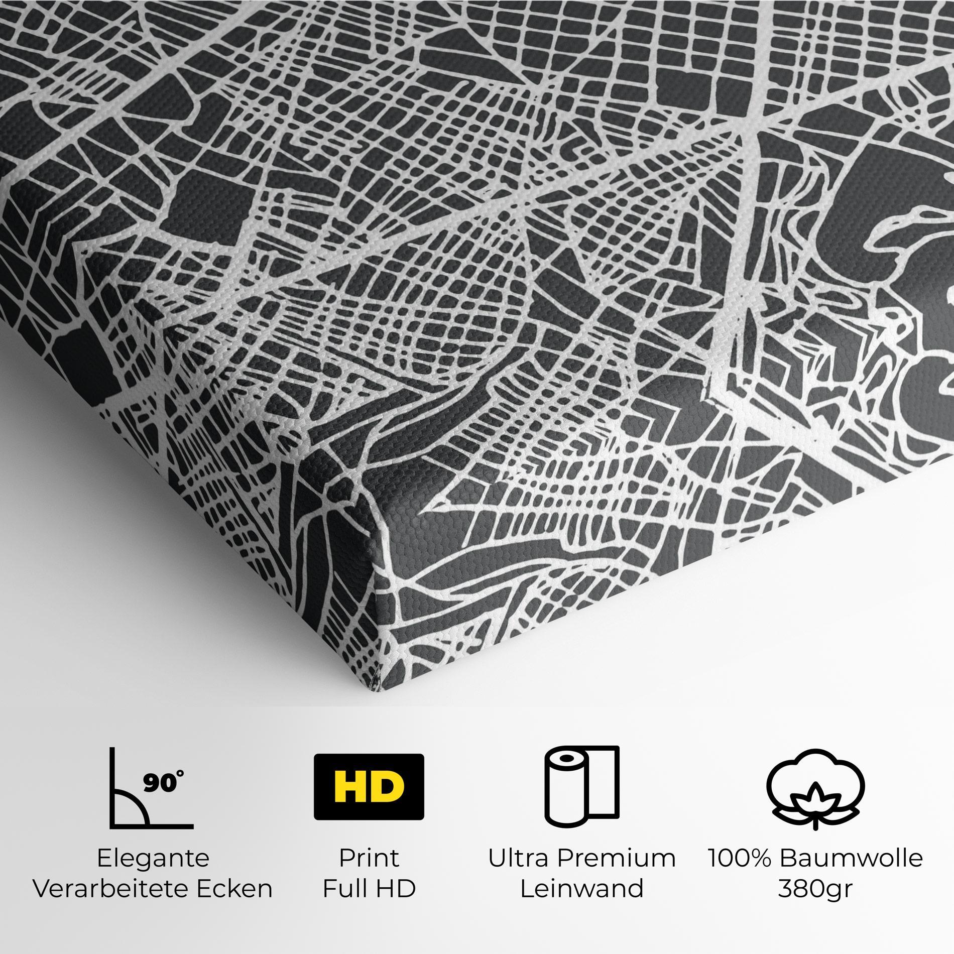 Leinwandbild Barcelona Map mockup 4