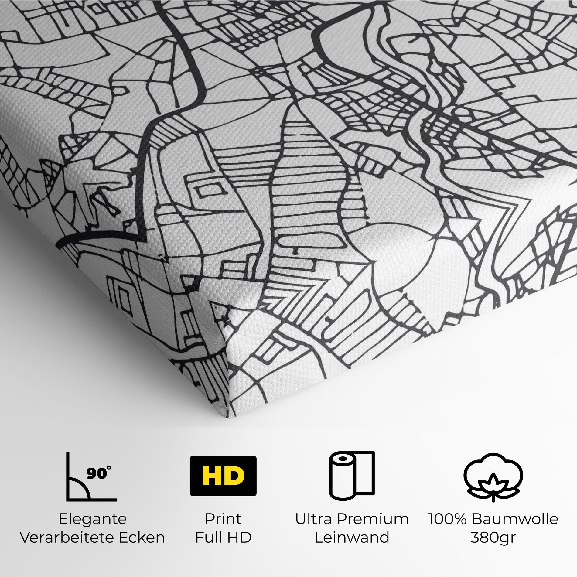 Leinwandbild Belfast Map mockup 4