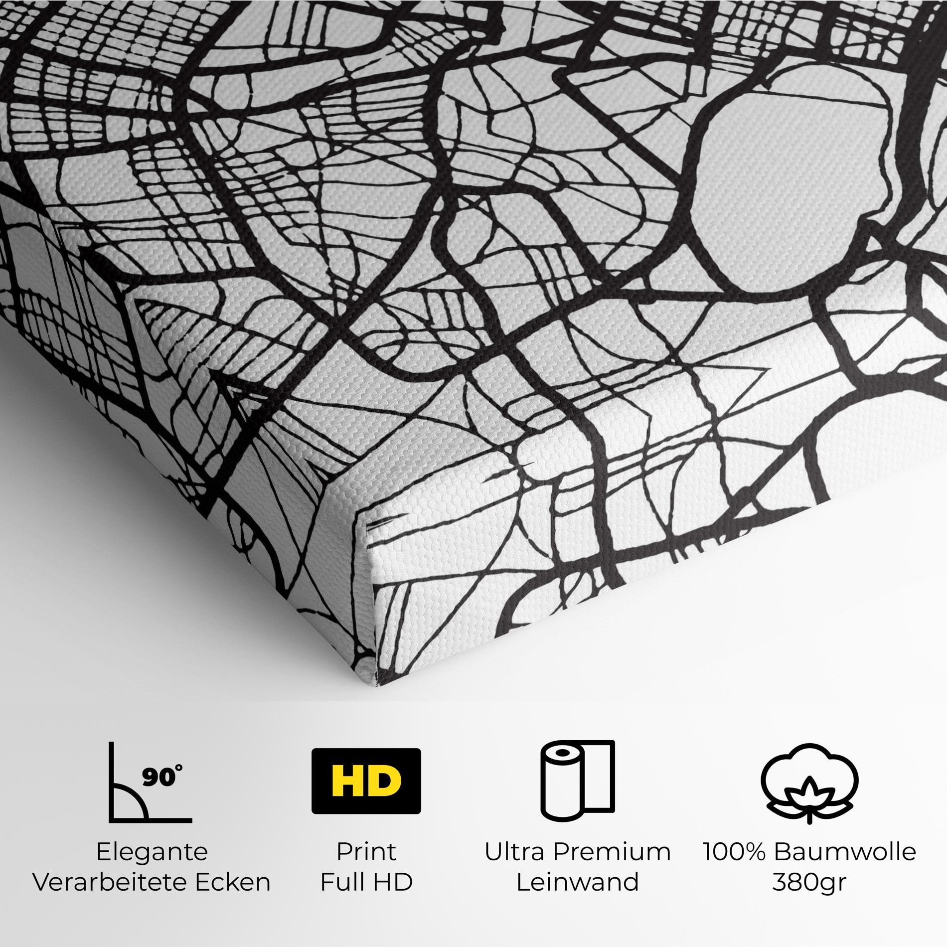 Leinwandbild Caen Map mockup 4