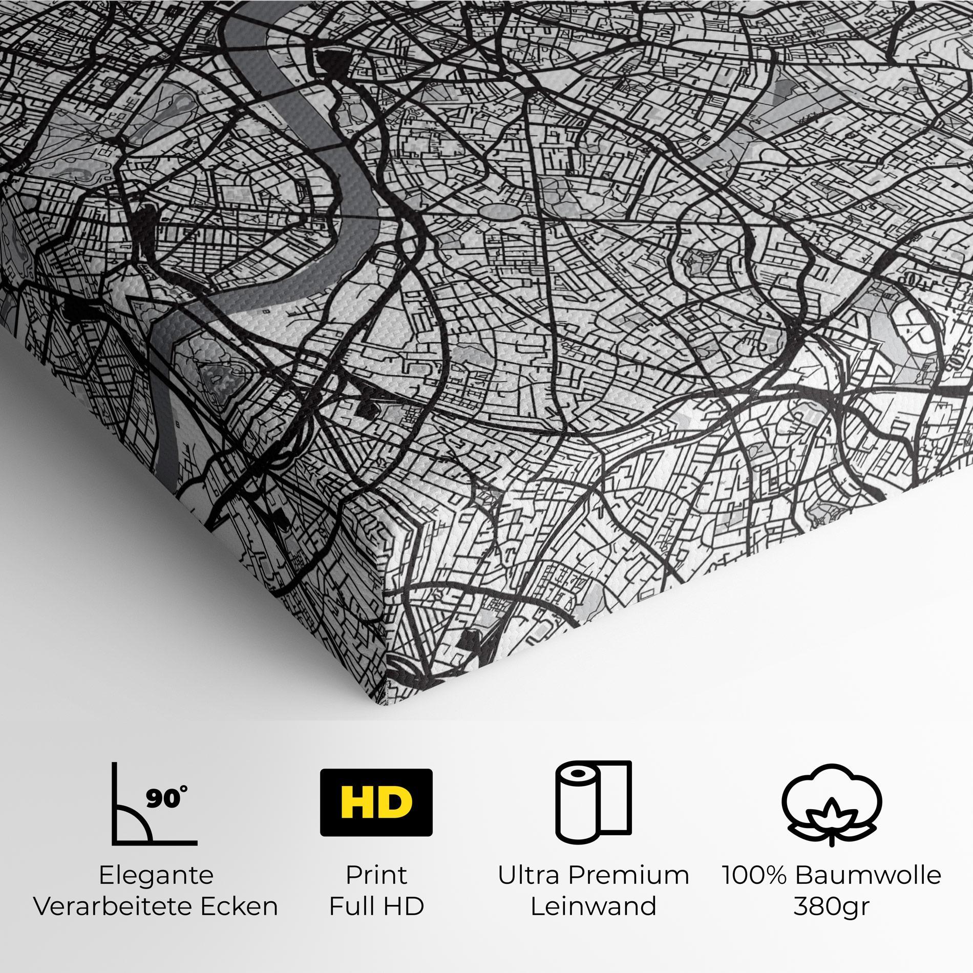 Leinwandbild City Map mockup 4