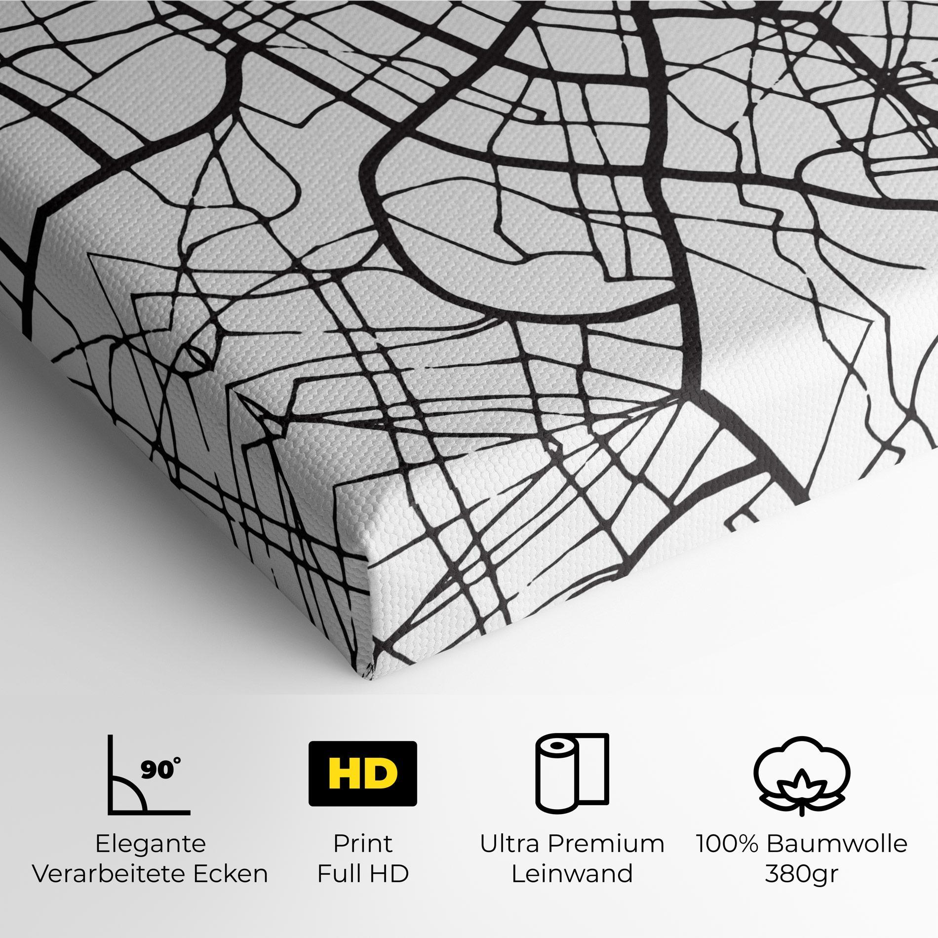 Leinwandbild Zaragoza City Map mockup 4