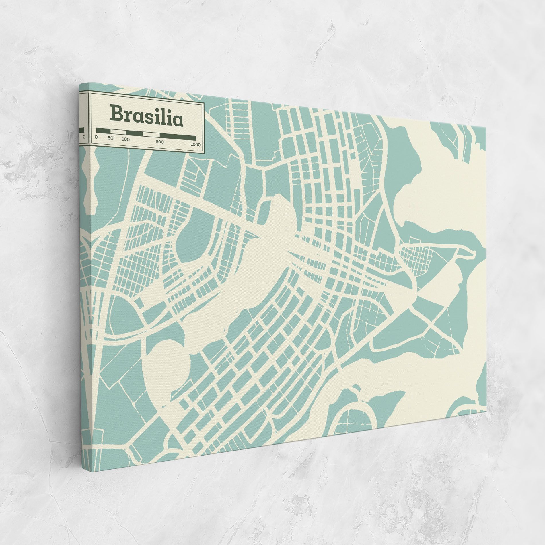 Brasilia Map mockup 1