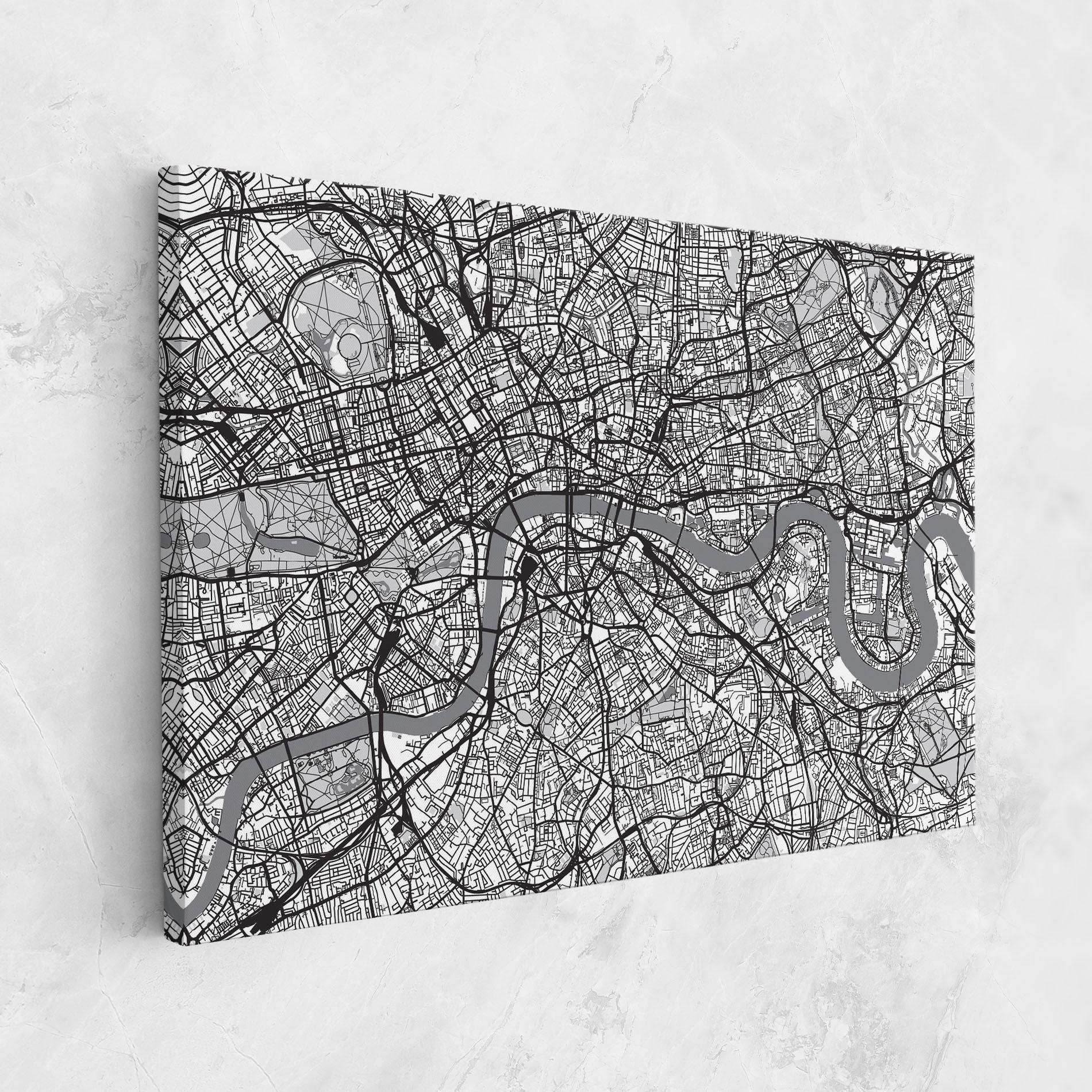 Leinwandbild City Map mockup 1