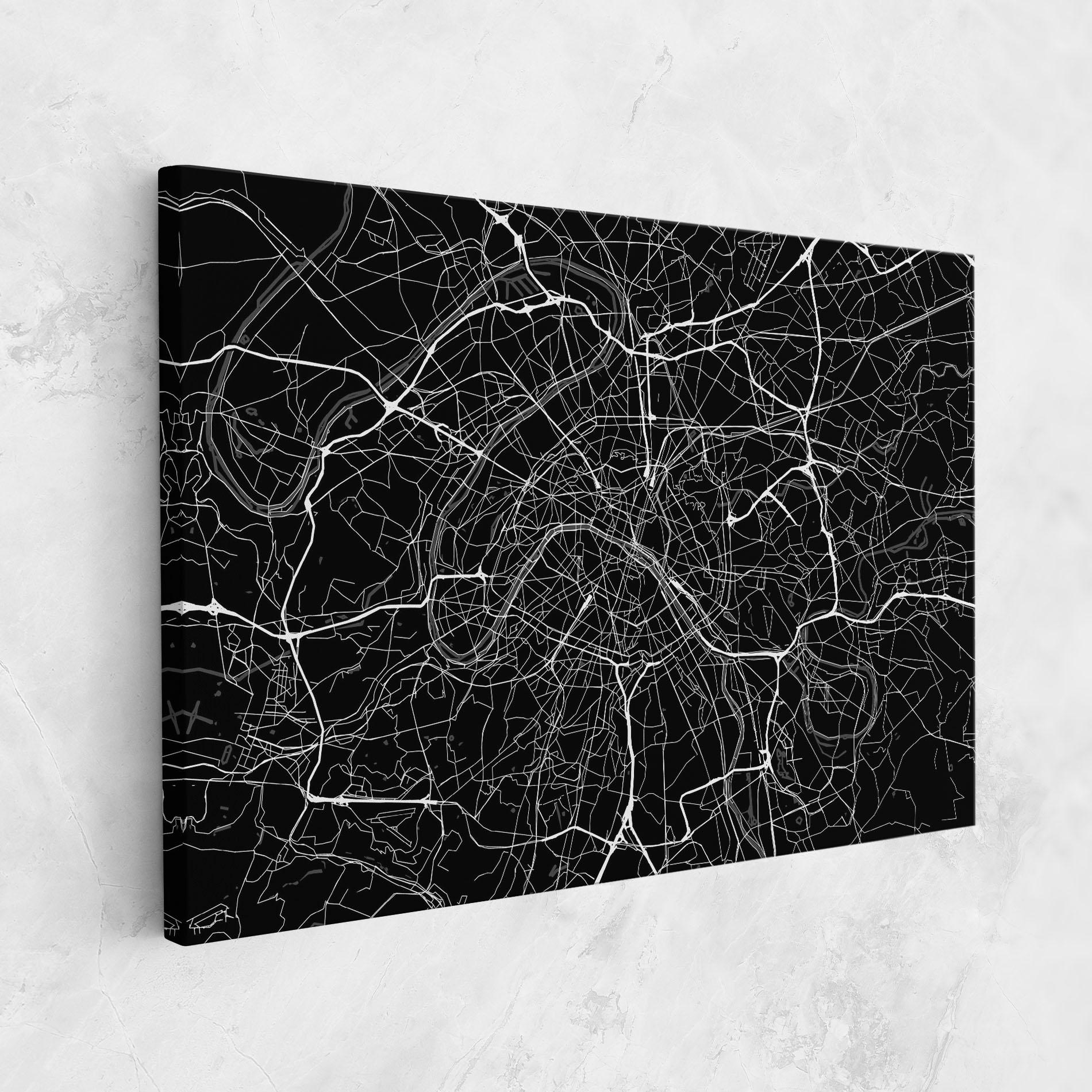 Leinwandbild White Line City mockup 1